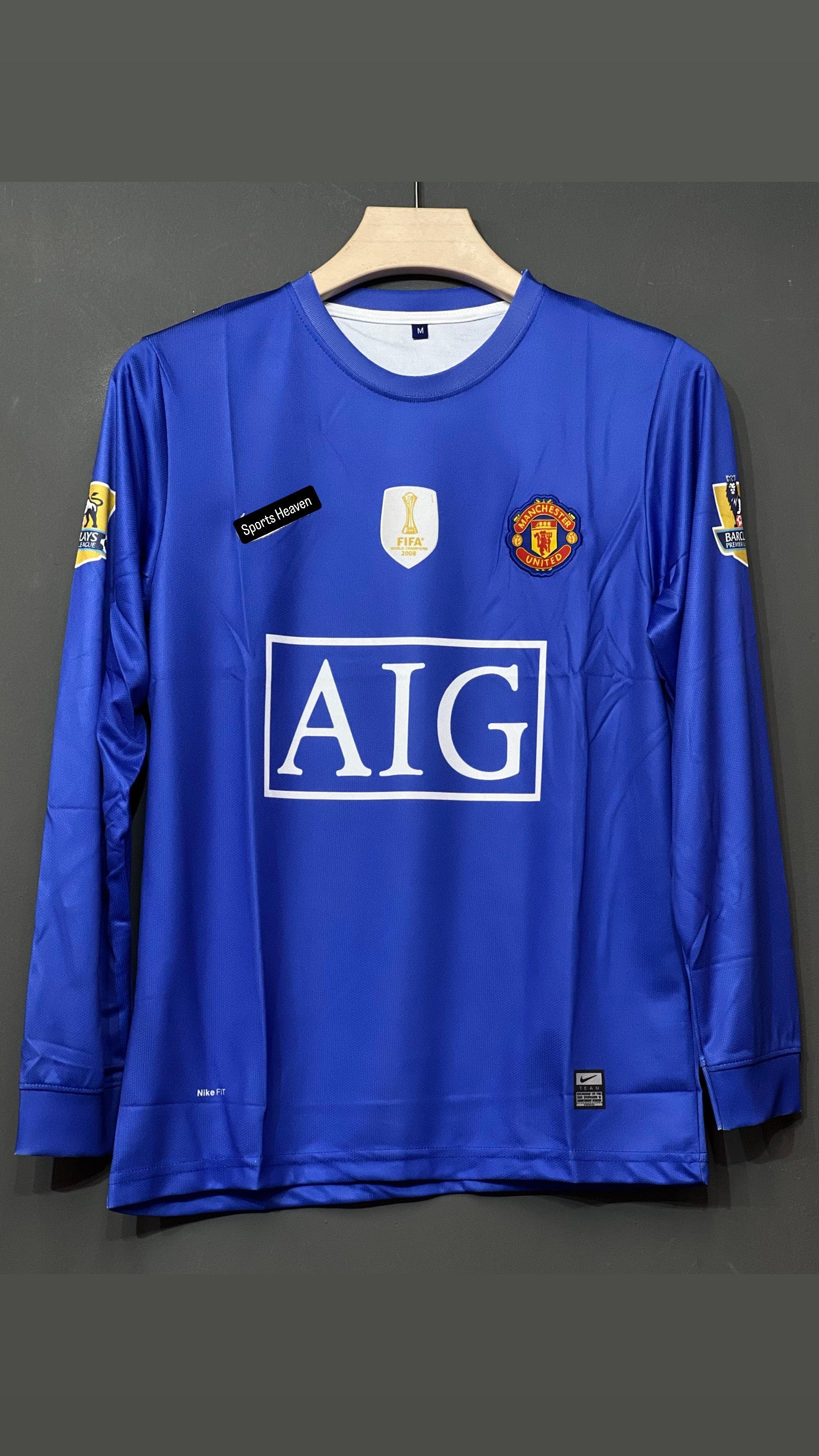 RONALDO UNITED 2008 THIRD KIT FULL SLEEV EMBROIDERY