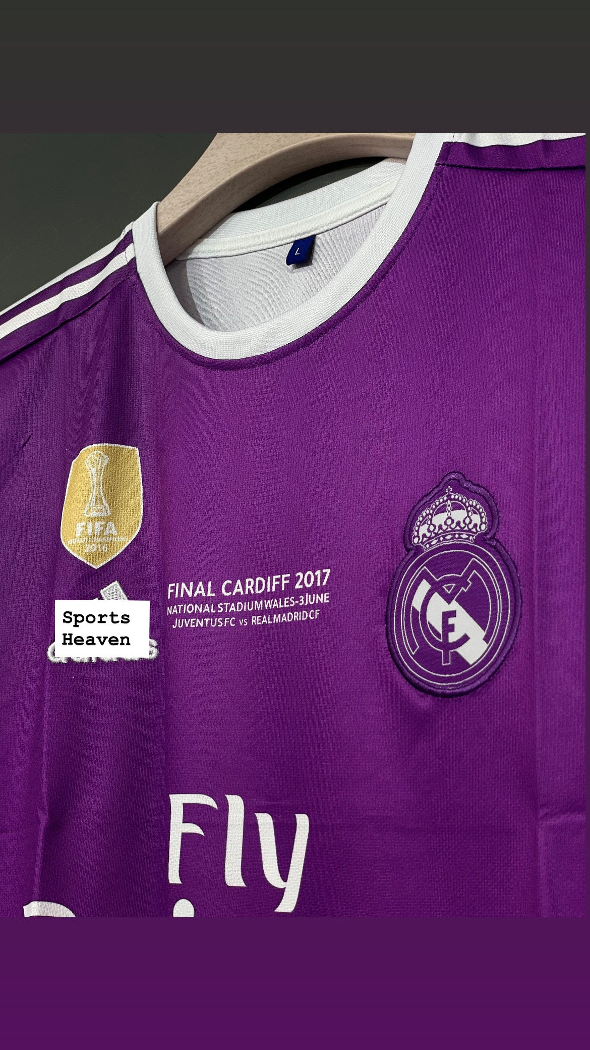 RONLDO REAL MADRID 2016/17 AWAY KIT EMBROIDERY