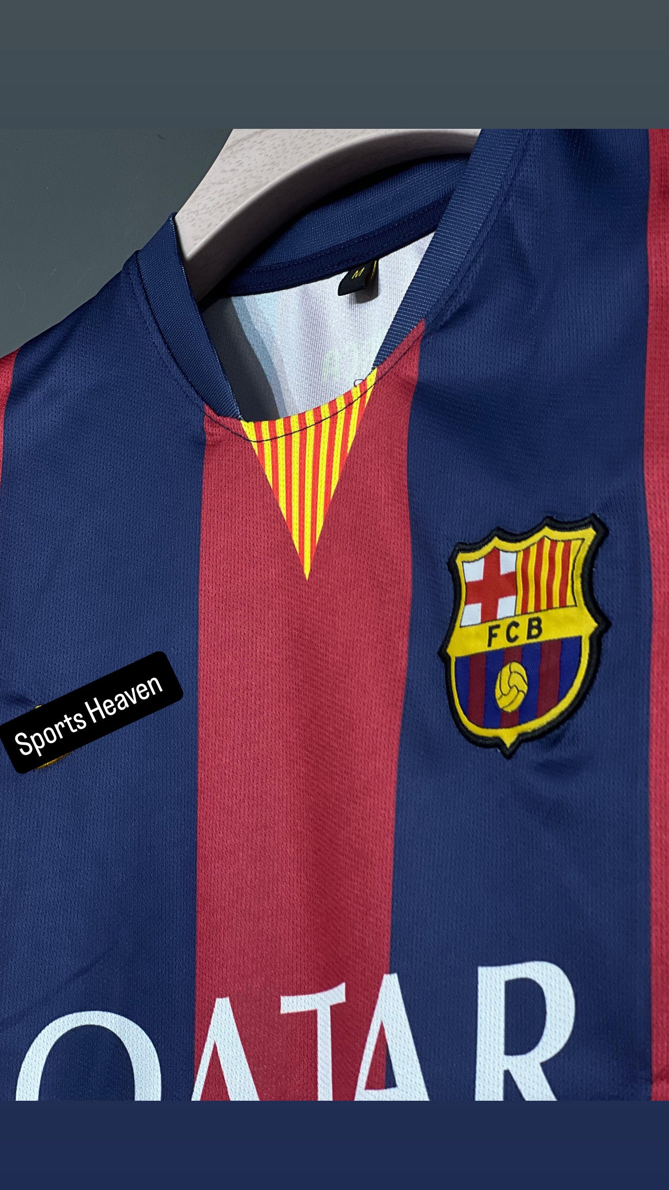 MESSI BARCELONA 2014/15 HOME KIT EMBROIDERY
