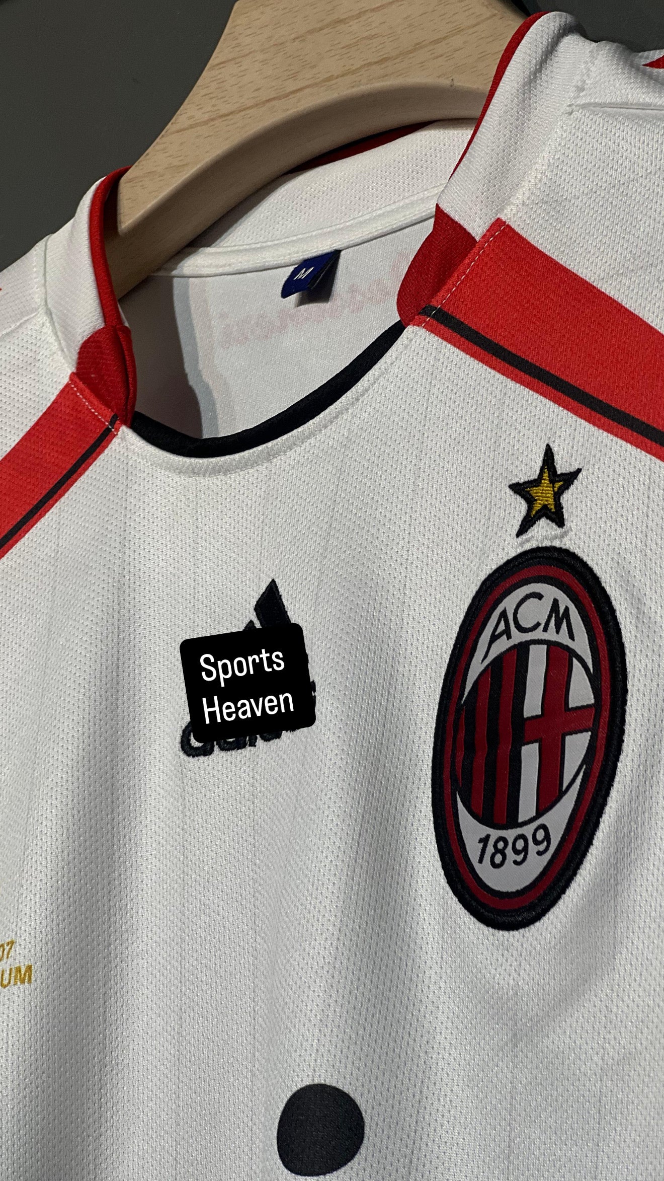 MALDINI AC MILAN 2006/07 AWAY FULL SLEEV EMBROIDERY