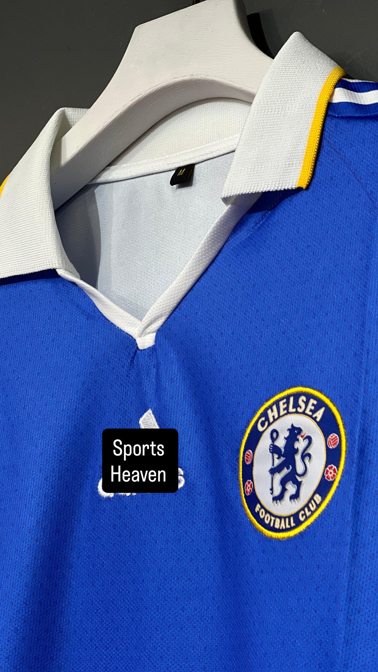 DROGBA CHELSEA 2009 HOME KIT POLO FIVE SLEEV EMBROIDERY
