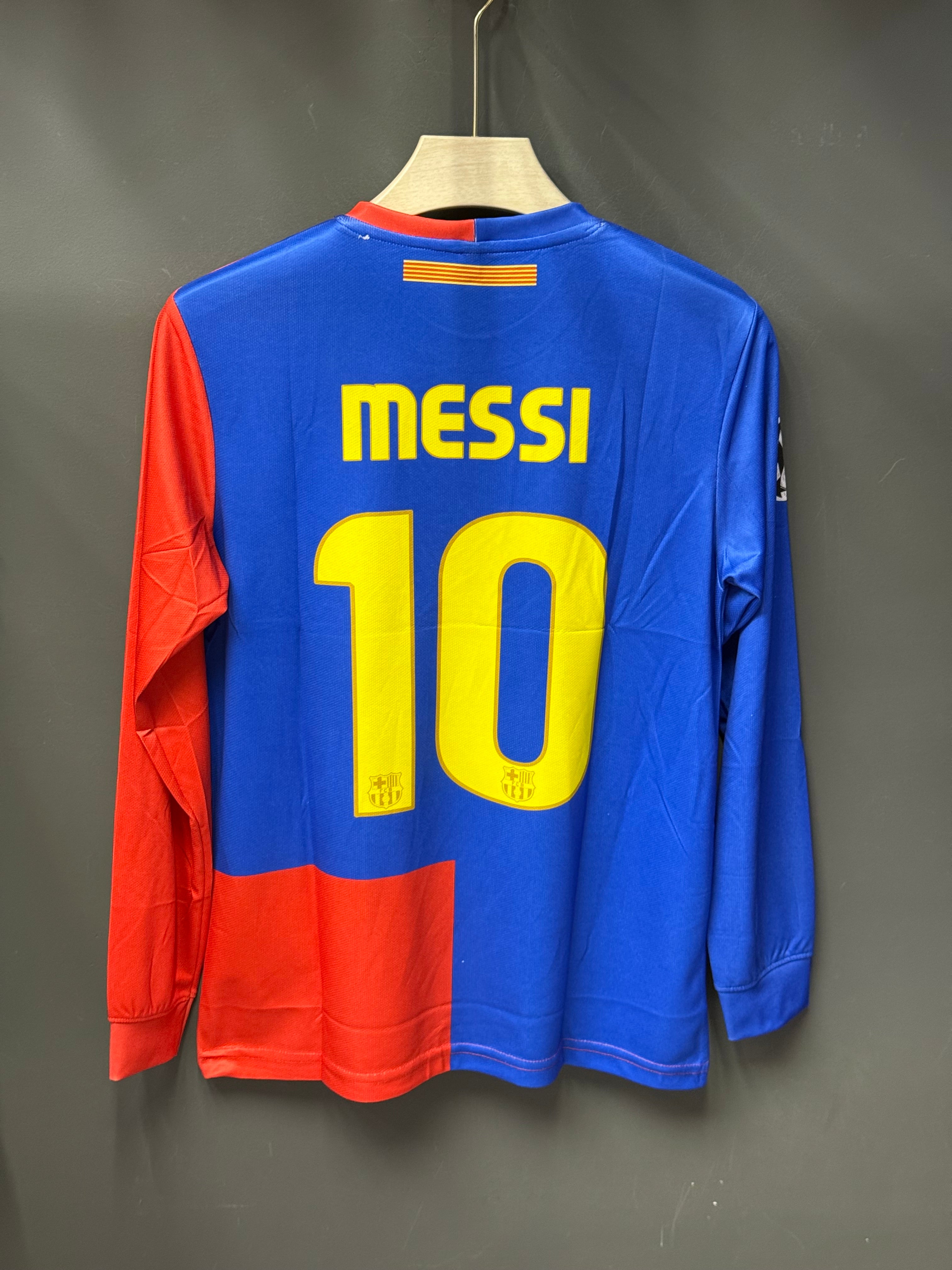 MESSI BARCELONA FULL SLEEV 2008/09 HOME KIT EMBROIDERY