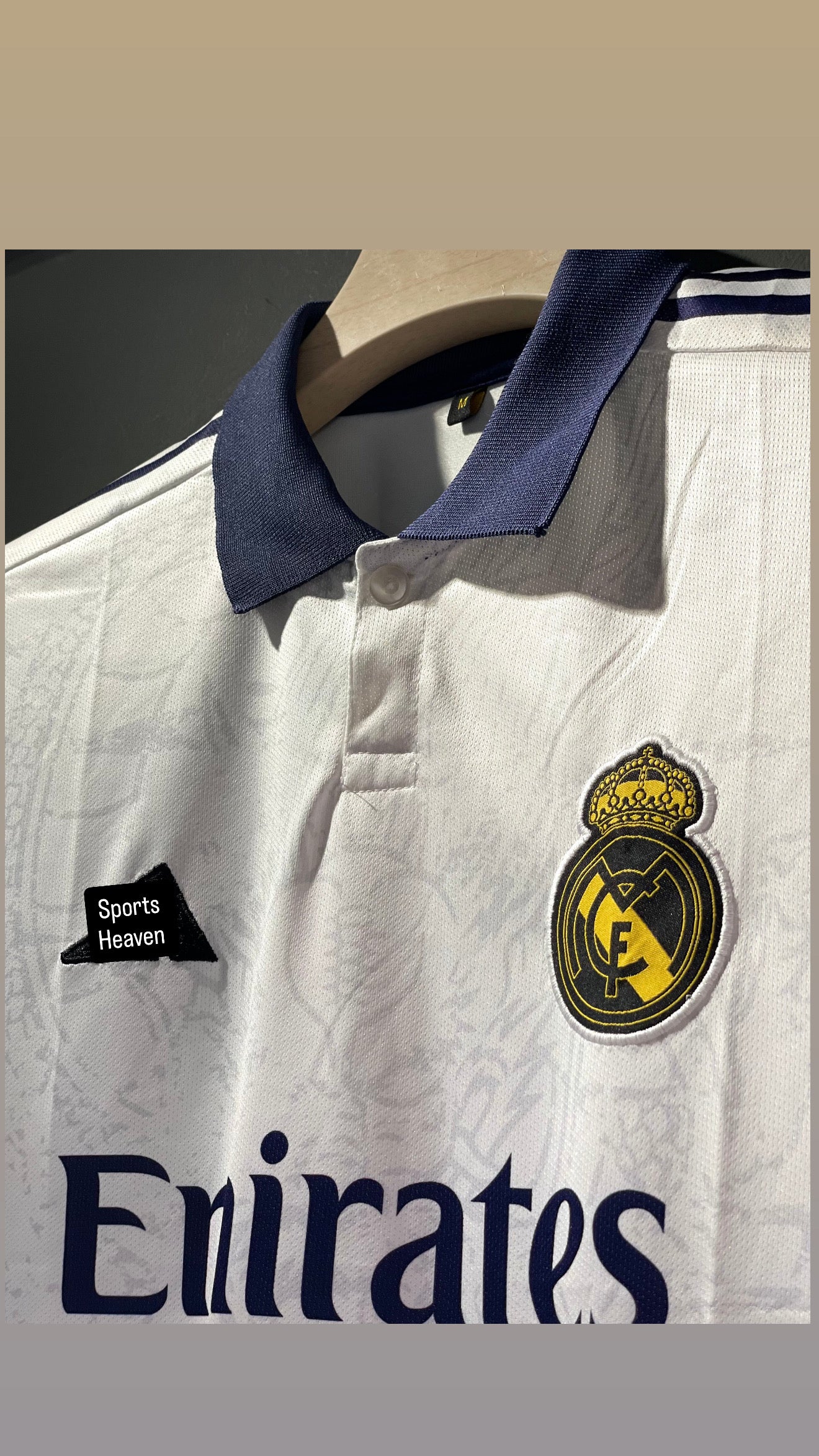 REAL MADRID DRAGON KIT WHITE POLO EMBROIDERY