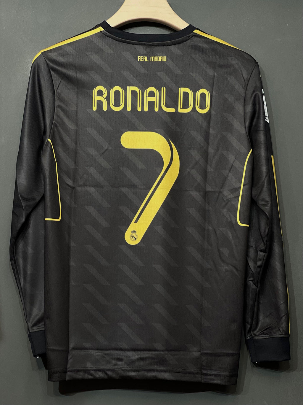 RONALDO REAL MADRID 2012 AWAY  KIT FULL SLEEV EMBROIDERY