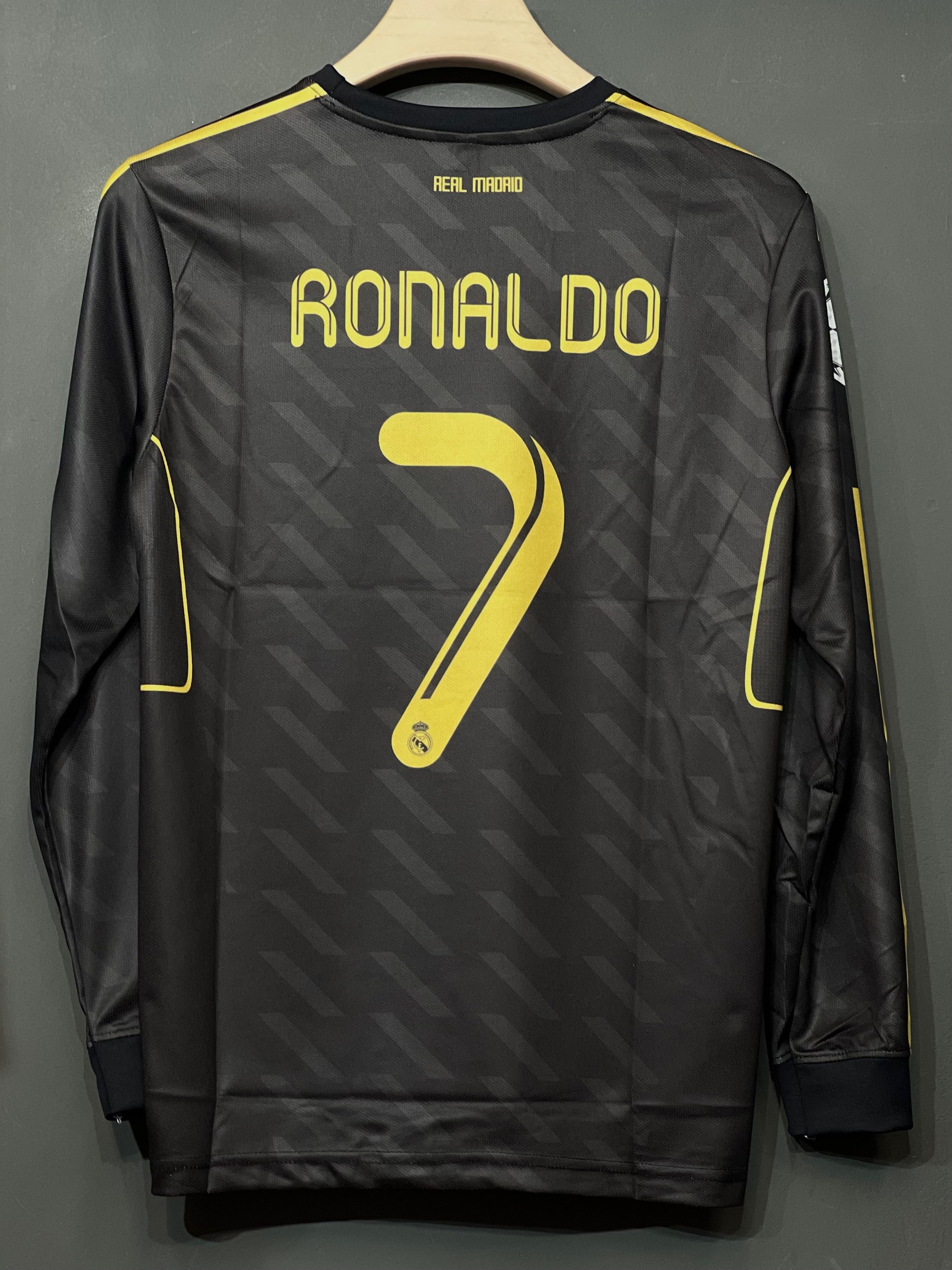 RONALDO REAL MADRID 2012 AWAY  KIT FULL SLEEV EMBROIDERY