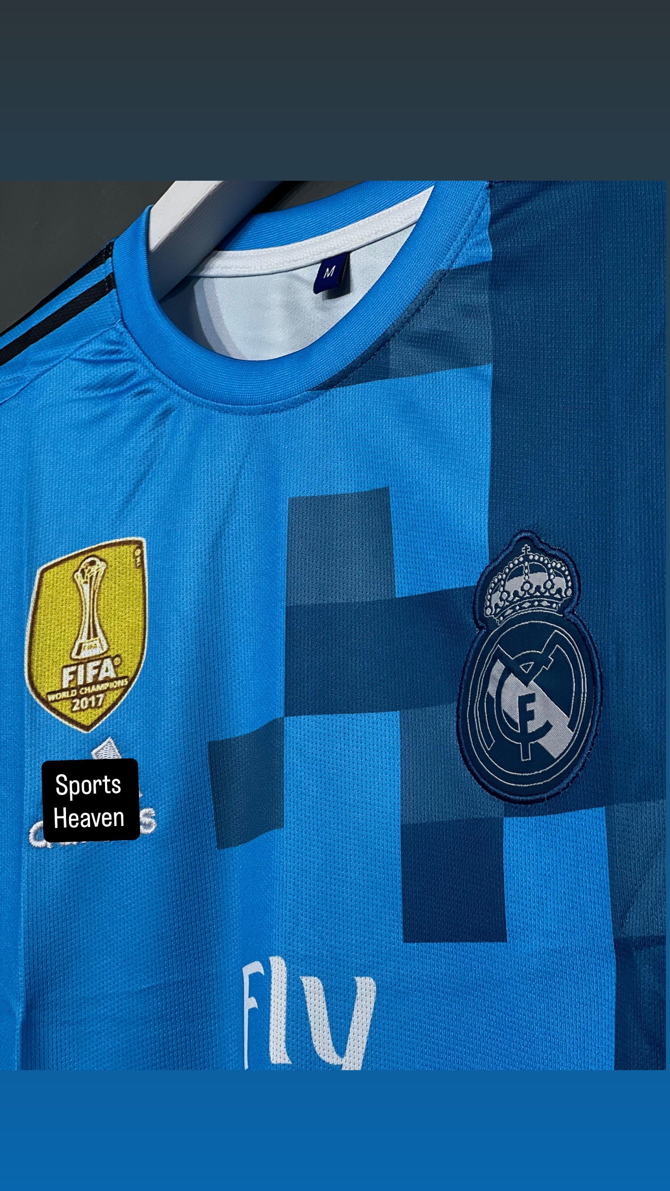 RONALDO REAL MADRID 2017/18 THIRD KIT FULL SLEEV EMBROIDERY