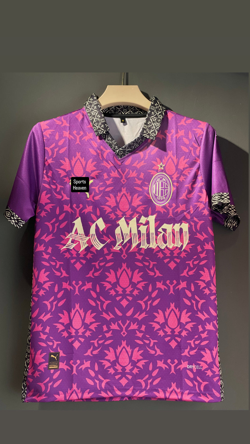 MALDINI AC MILAN PINK POLO SPECIAL KIT EMBROIDERY