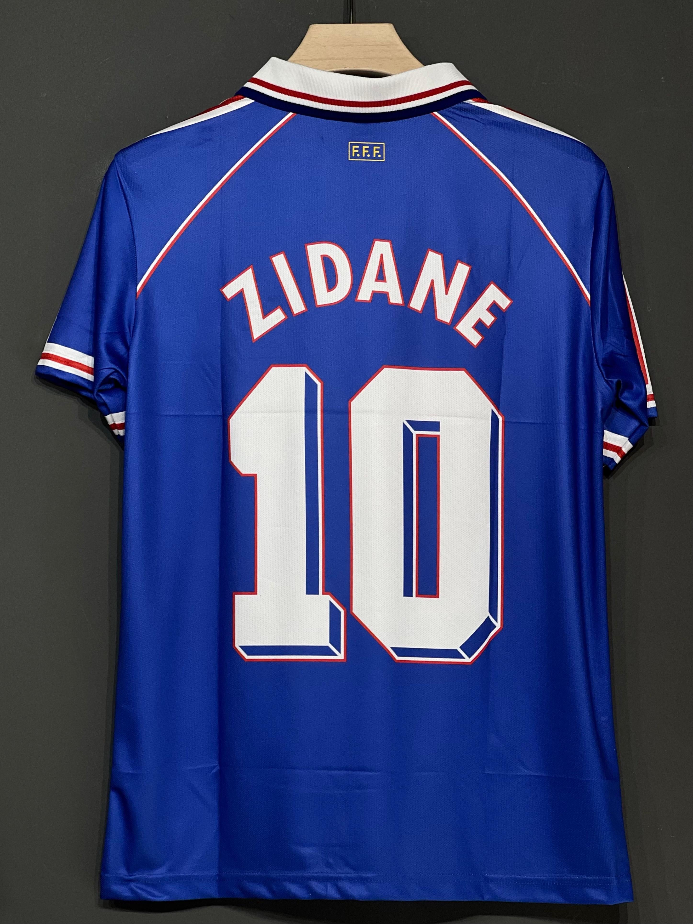 ZIDANE FRANCE 1998/99 WORLD CUP EDITION HOME KIT POLO EMBROIDERY