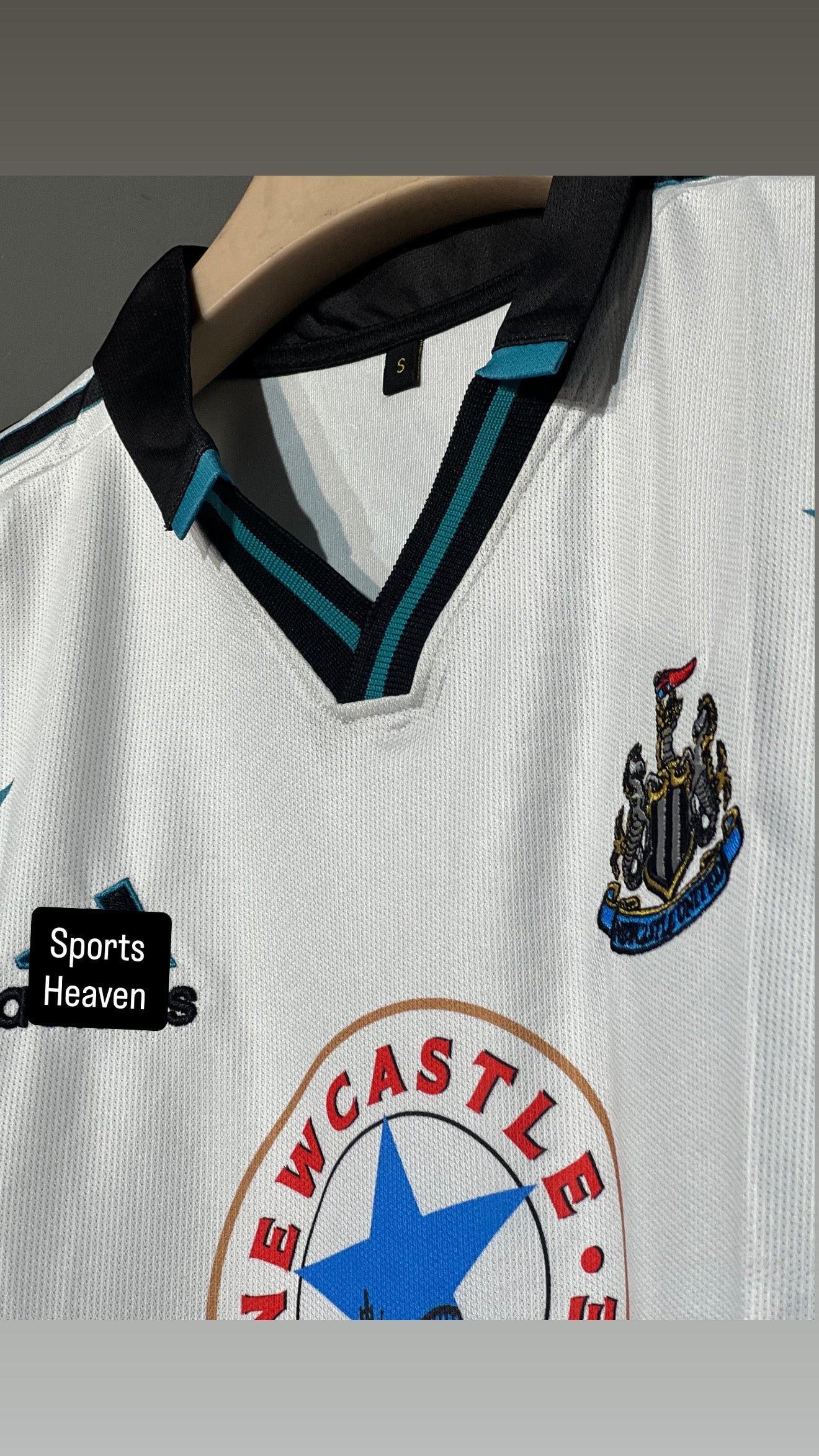 SHEARER NEW CASTLE UNITED POLO FIVE SLEEV EMBROIDERY