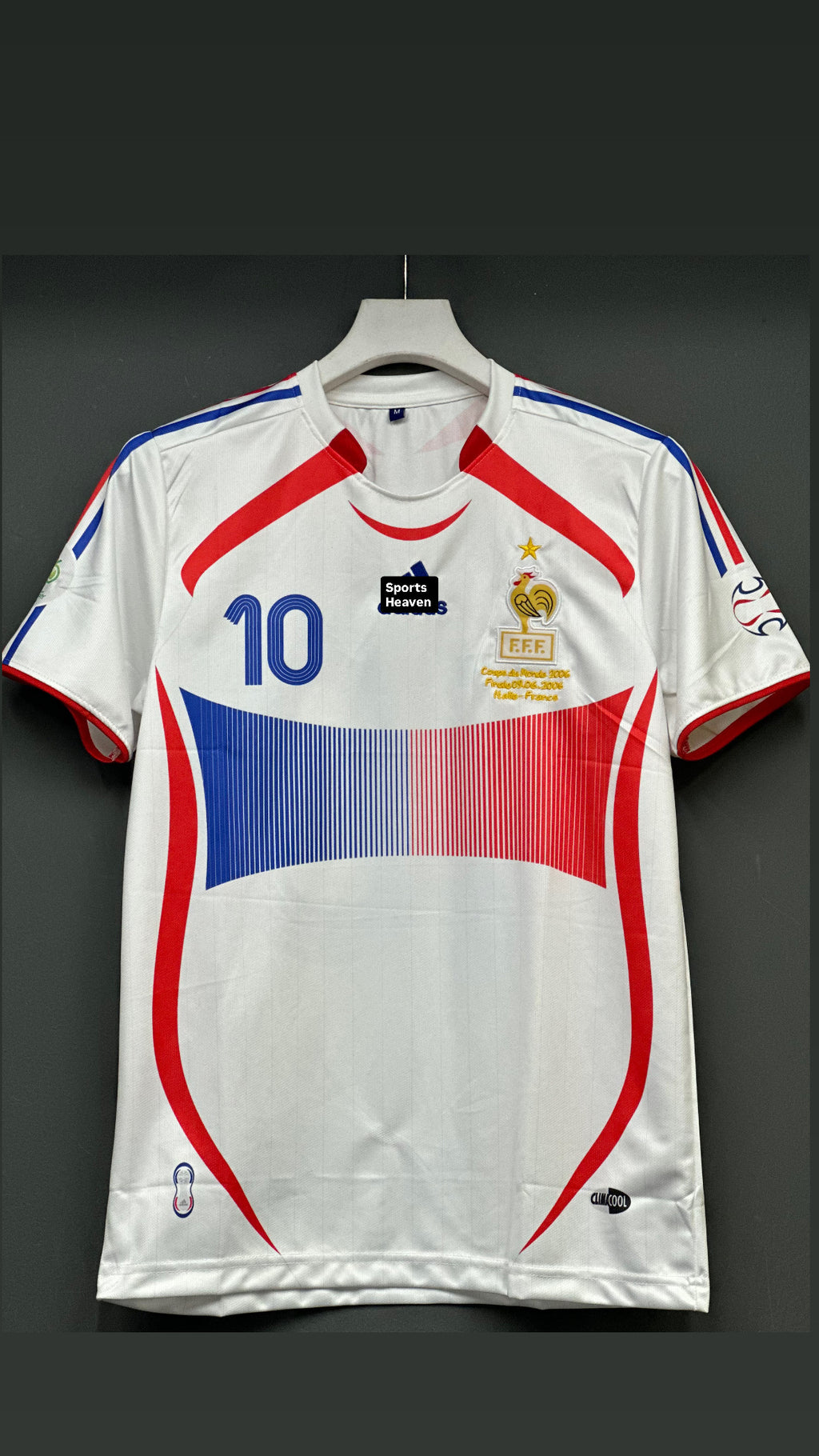 ZIDAN FRANCE 2006 AWAY KIT HALF SLEEV EMBROIDERY