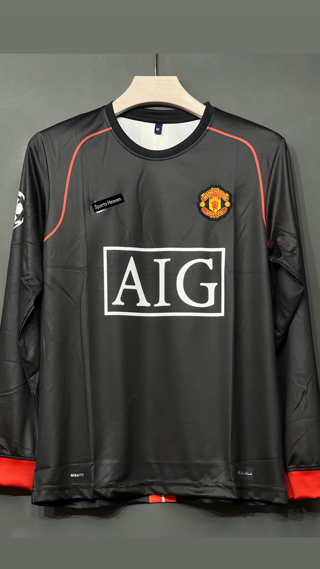 RONALDO UNITED 2008 AWAY KIT FULL SLEEV EMBROIDERY