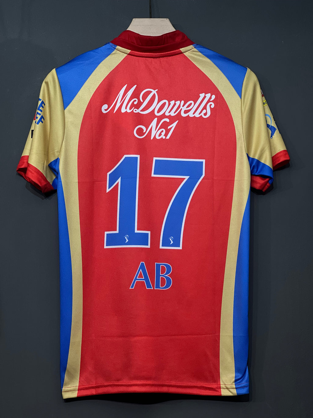AB RCB 2011 HOME KIT HALF SLEEV EMBROIDERY