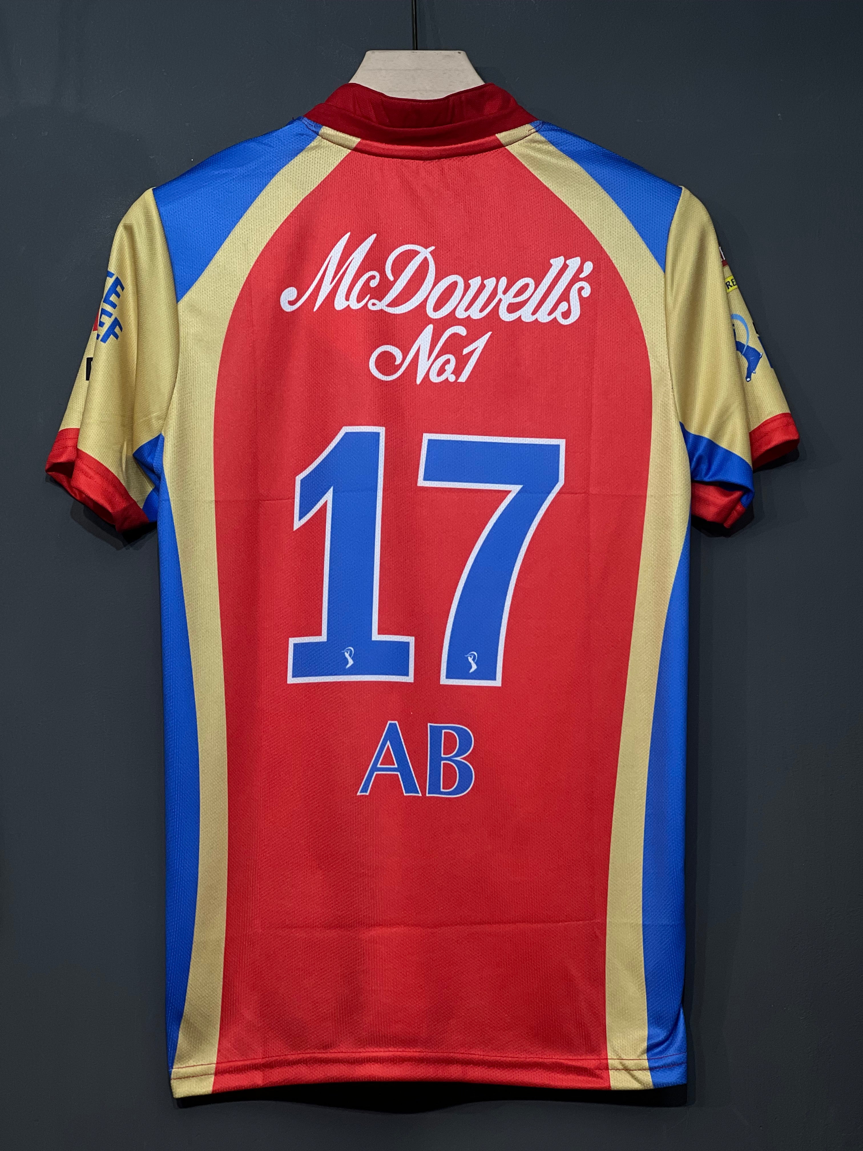 AB RCB 2011 HOME KIT HALF SLEEV EMBROIDERY