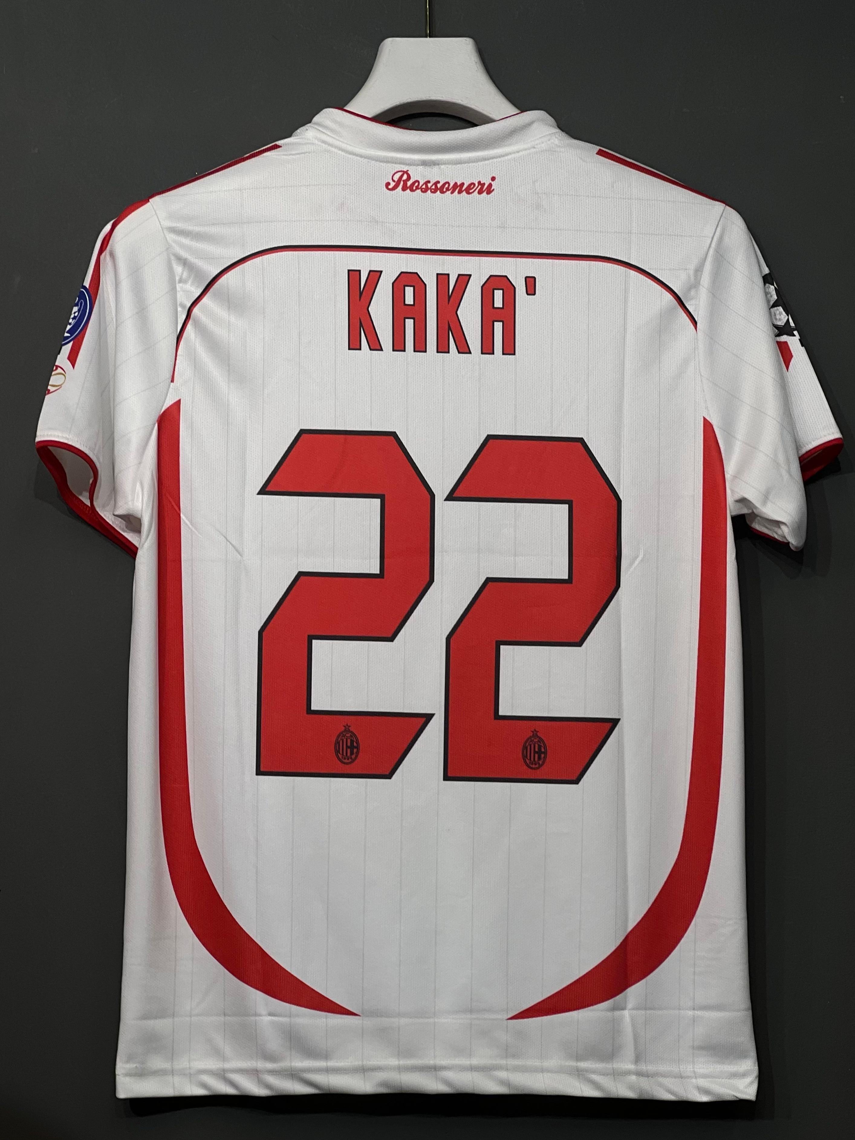 KAKA AC MILAN 2007/08 AWAY KIT EMBROIDERY