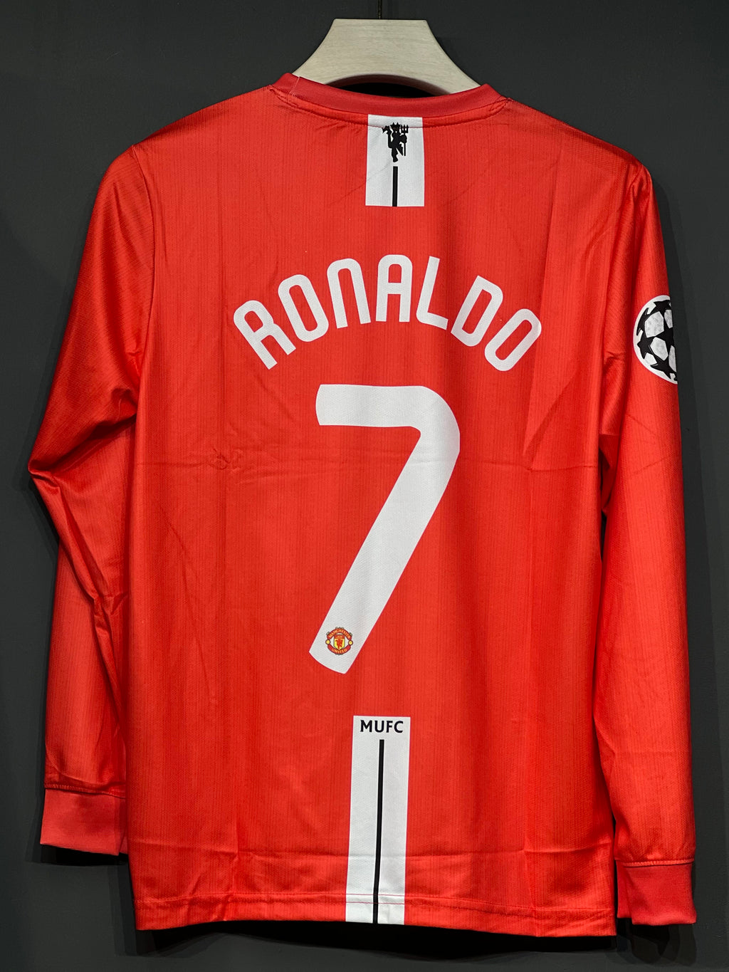 RONALDO UNITED 2008 HOME KIT FULL SLEEV EMBROIDERY