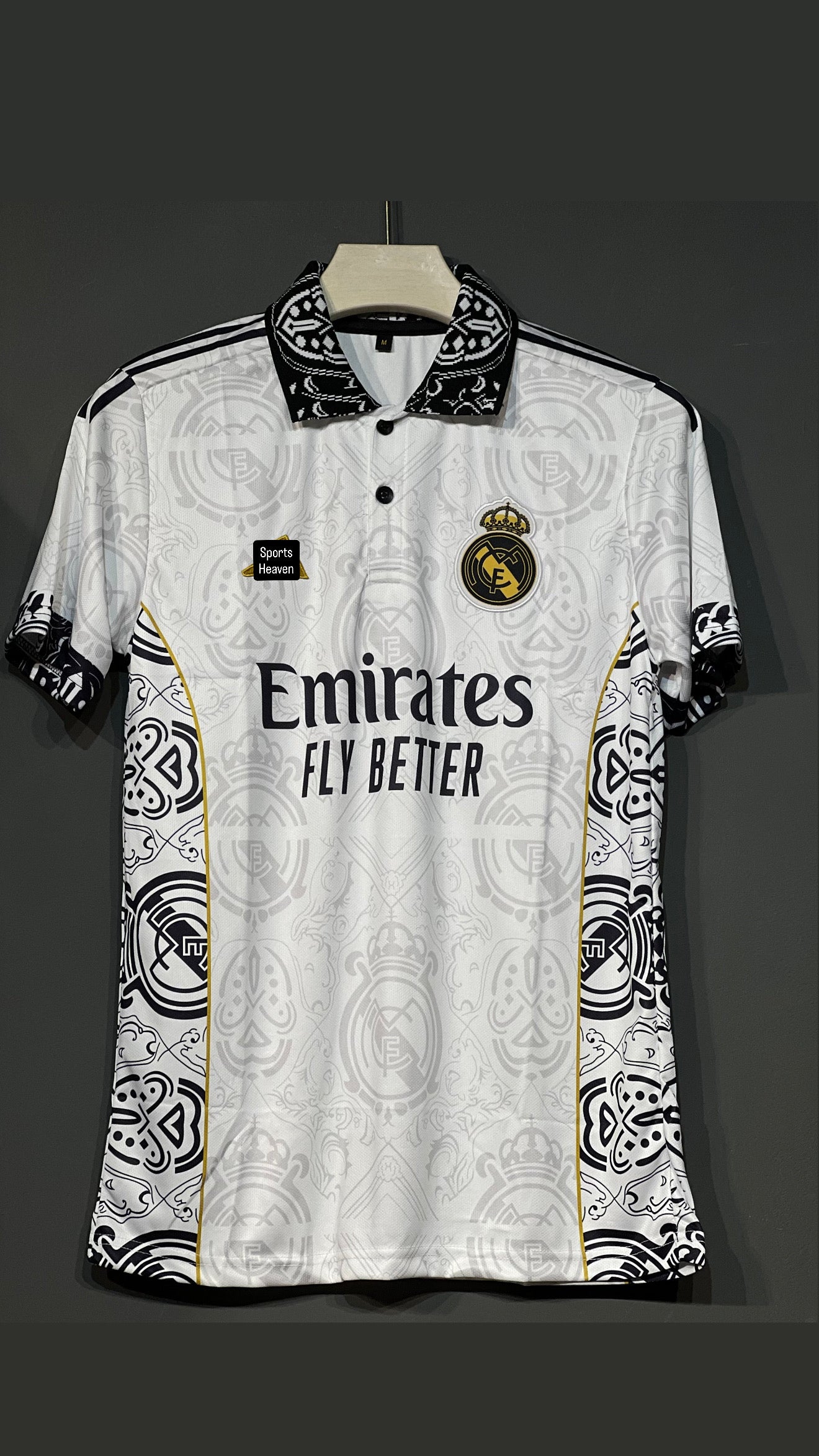 REAL MADRID SPECIAL KIT WHITE POLO EMBROIDERY