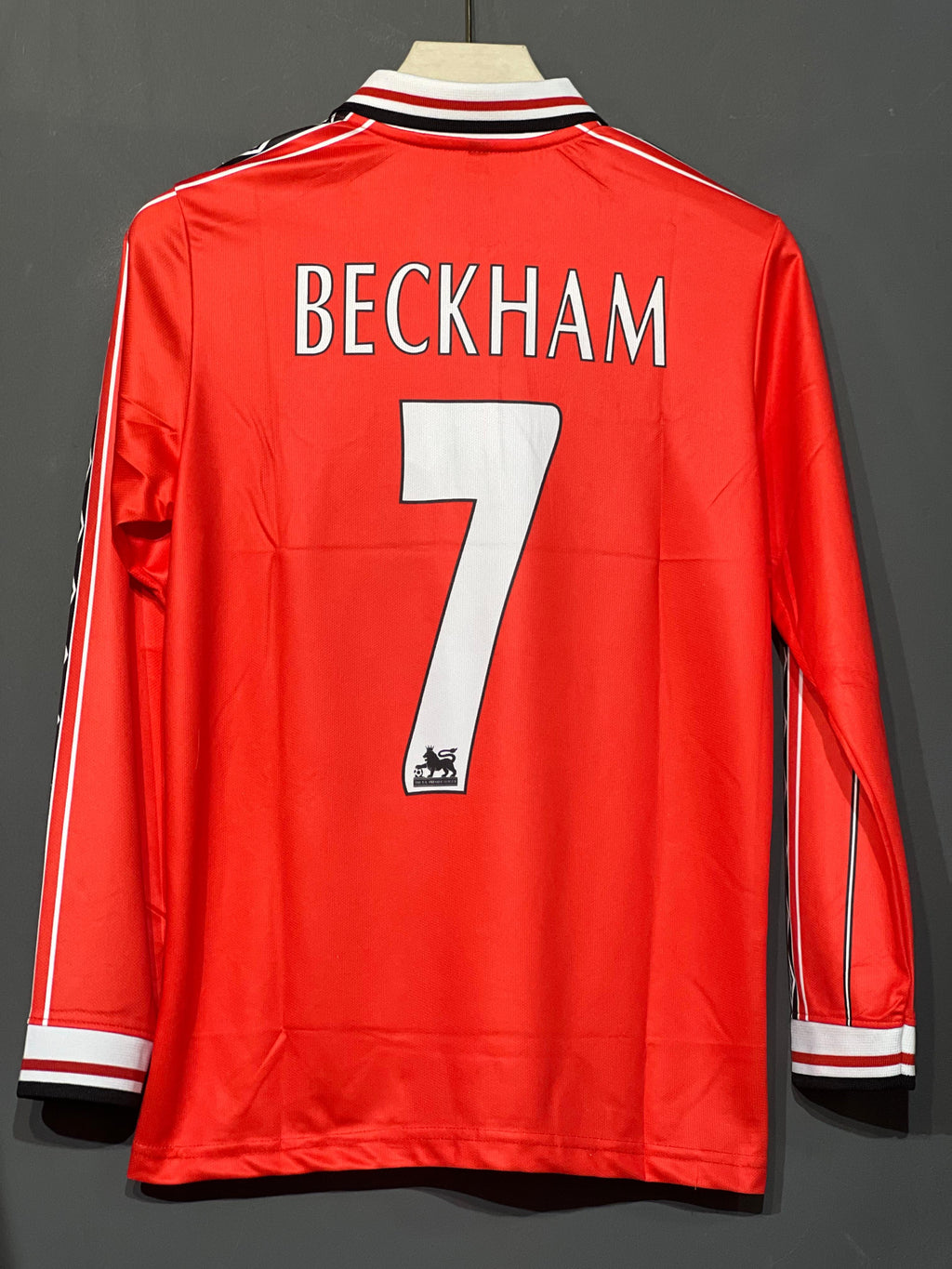BECKHAM UNITED 1998 HOME KIT POLO FULL SLEEV EMBROIDERY