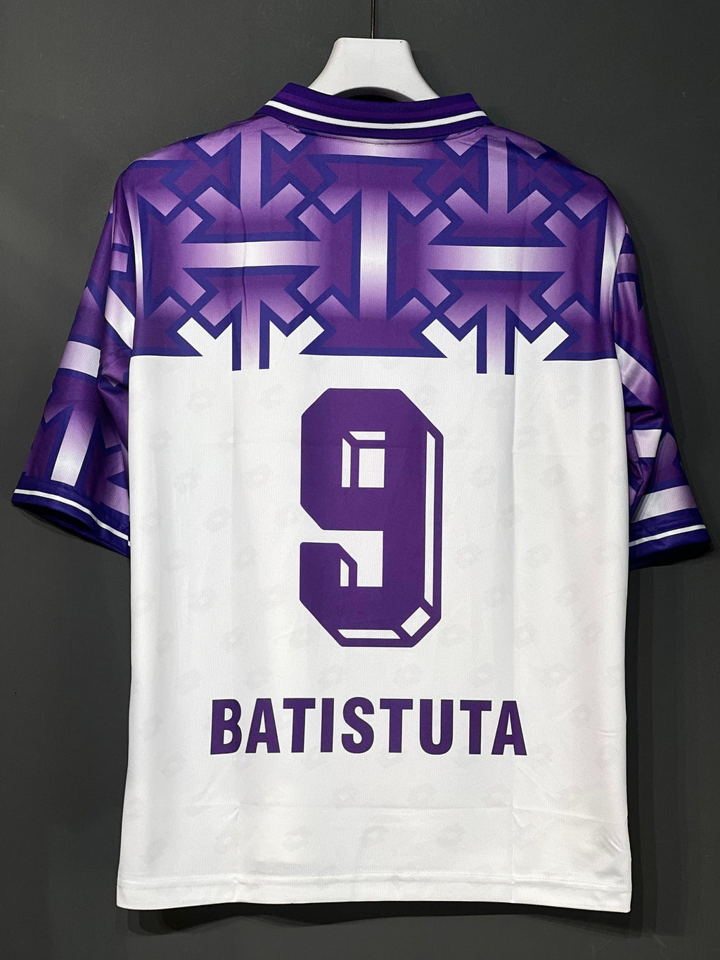 BATISTUTA FIORENTINA AWAY KIT POLO FIVE SLEEV EMBROIDERY