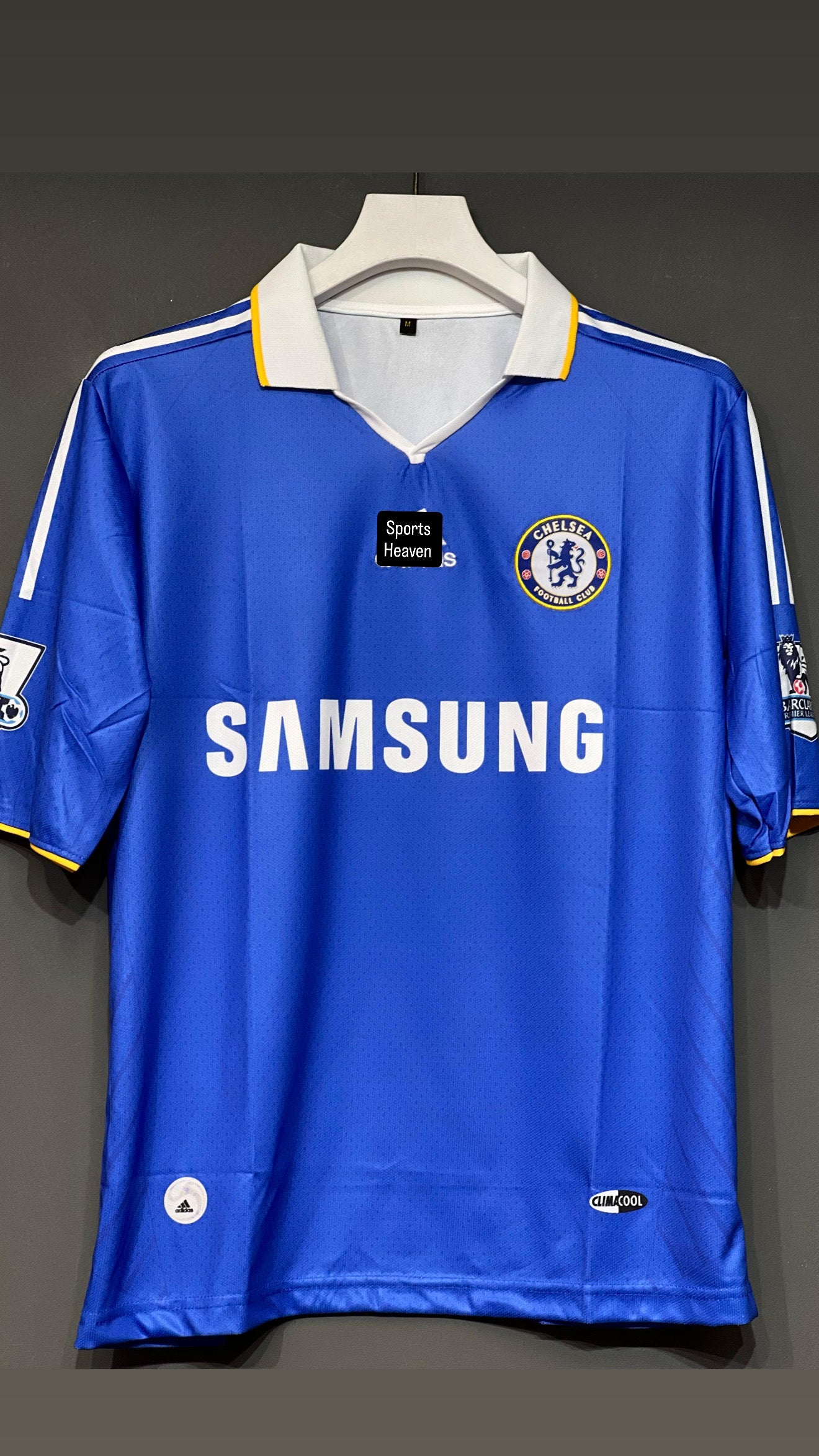 DROGBA CHELSEA 2009 HOME KIT POLO FIVE SLEEV EMBROIDERY