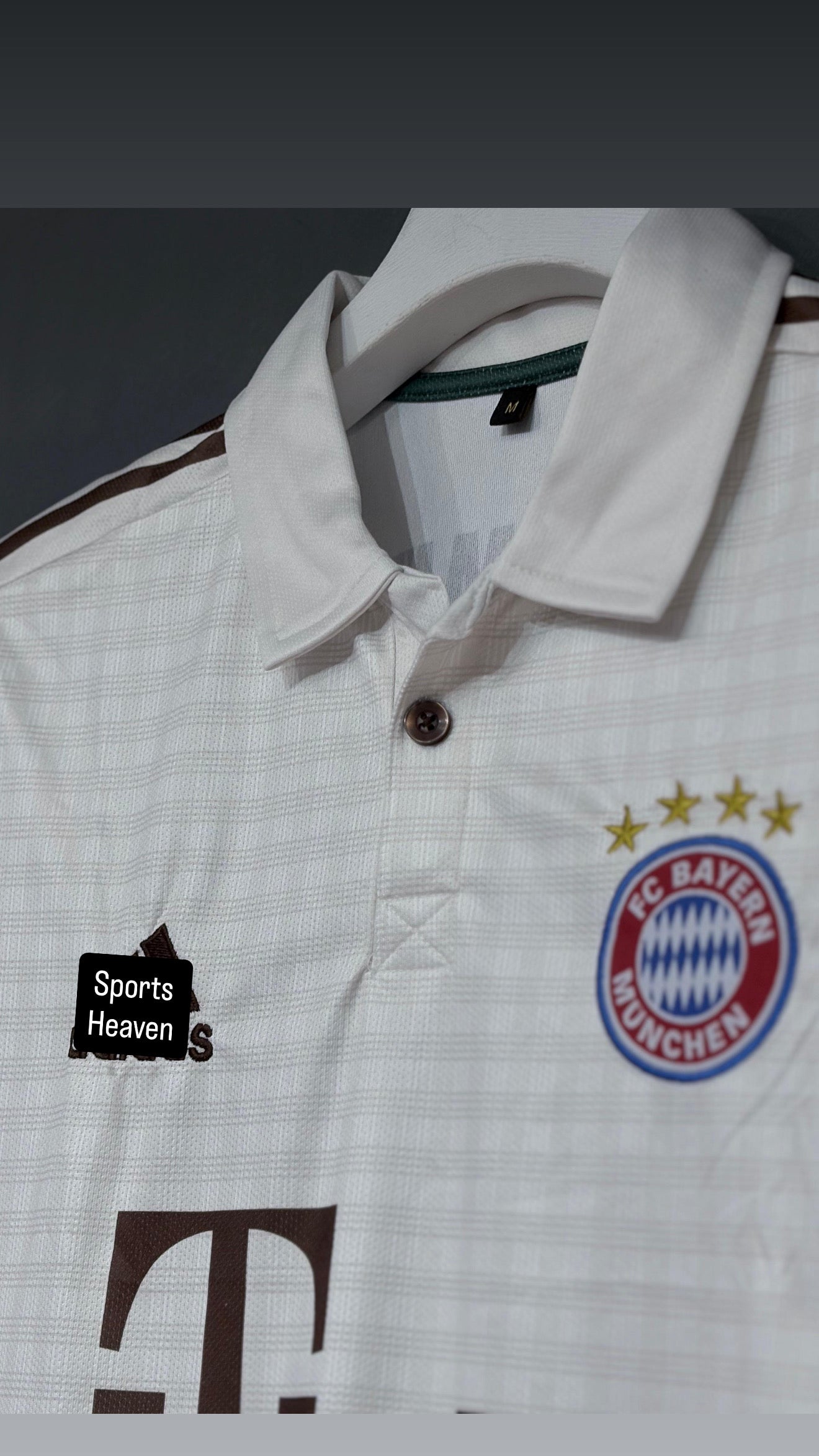 MULLE BAYERN 2013/14 AWAY KIT POLO EMBROIDERY