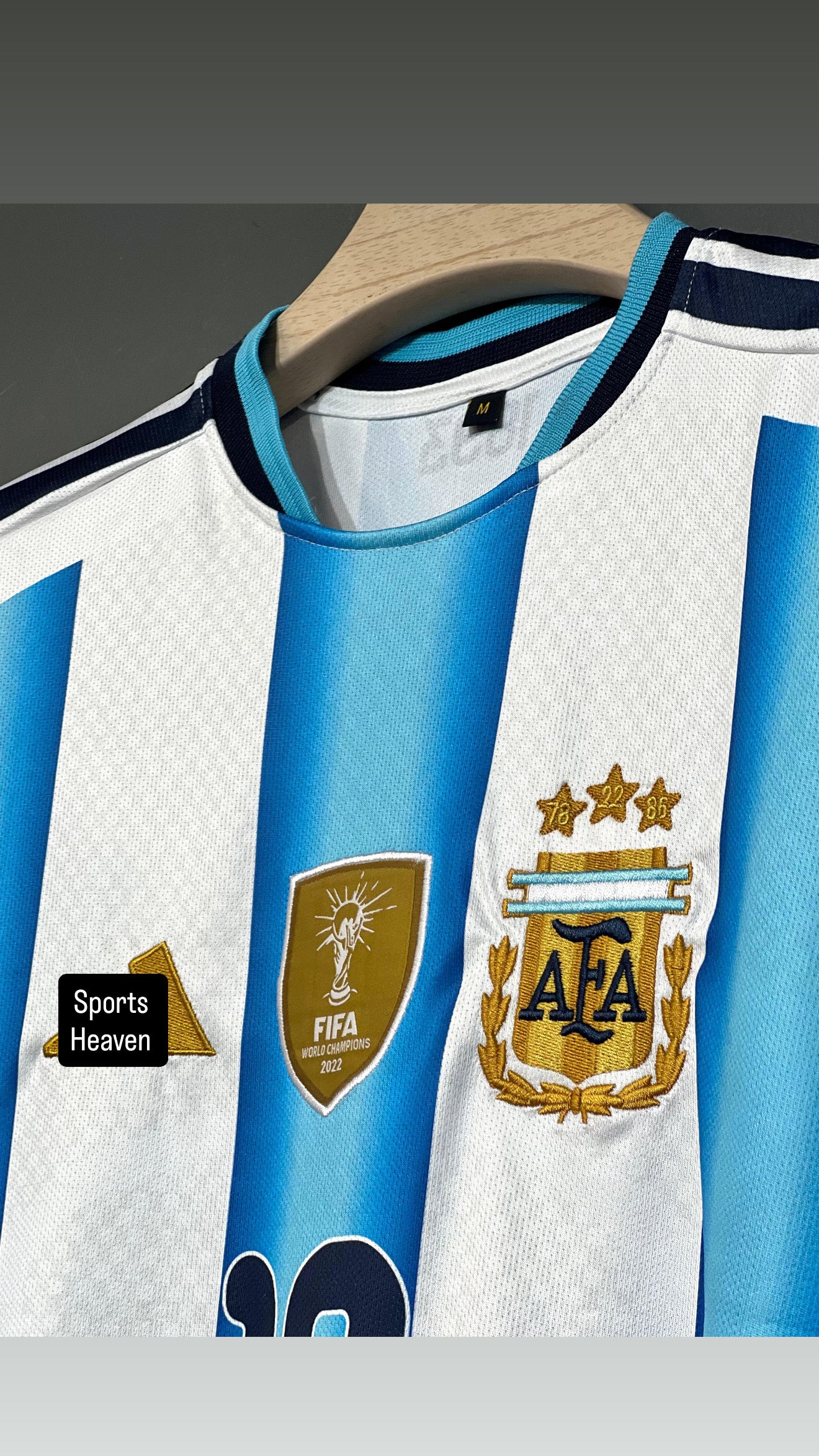 MESSI ARG 2026 WORLD CUP HOME KIT FIVE SLEEV EMBROIDERY