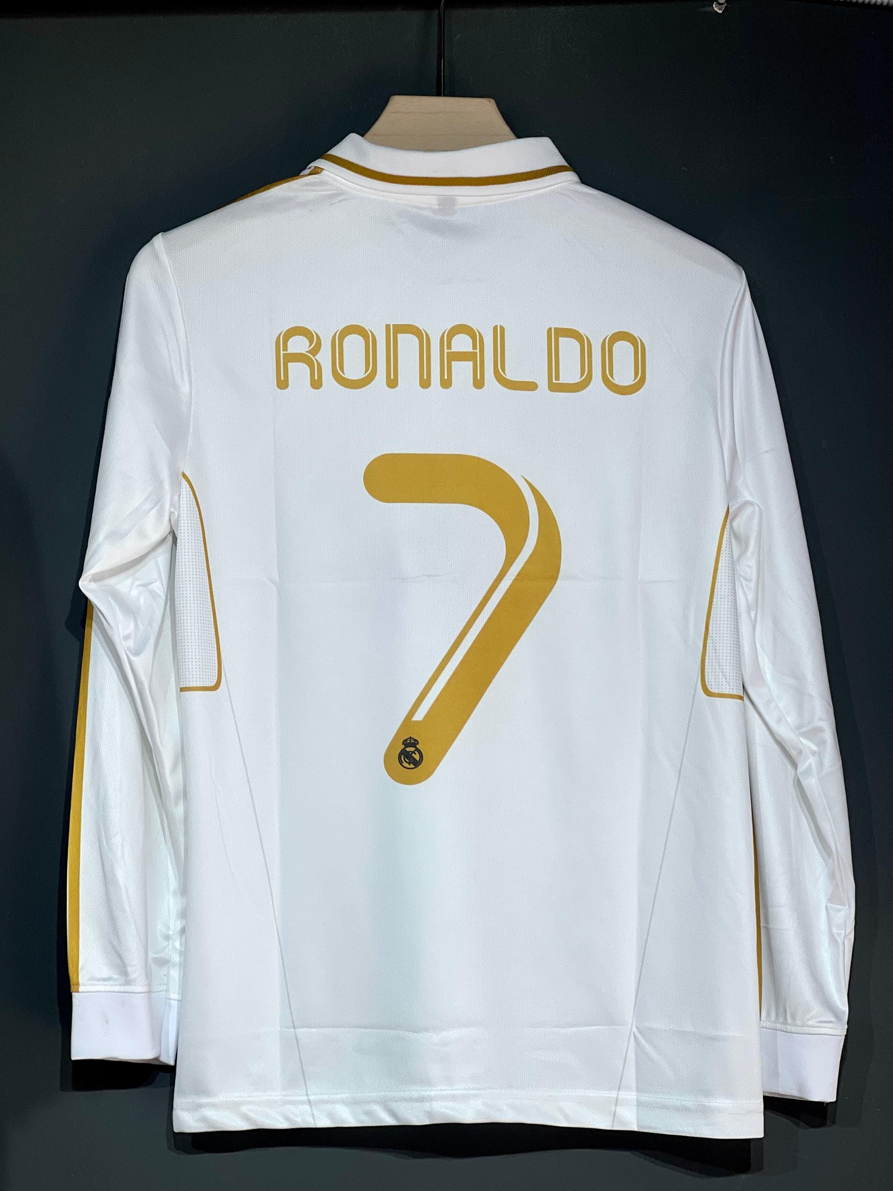 RONALDO 2012  REAL MADRID HOME KIT POLO FULL SLEEV EMBROIDERY