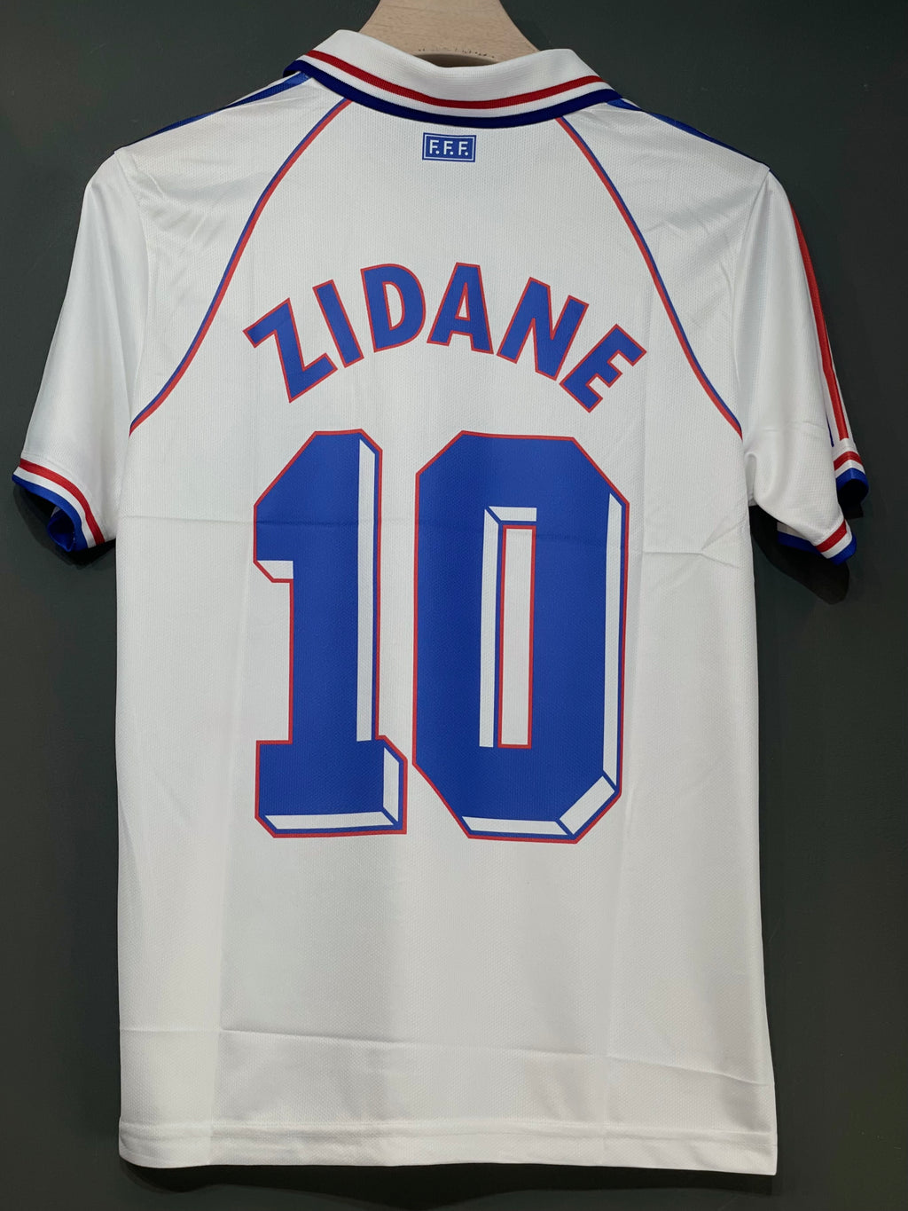 ZIDHAN FRANCE 1998 AWAY KIT HALF HALF SLEEV POLO EMBROIDERY