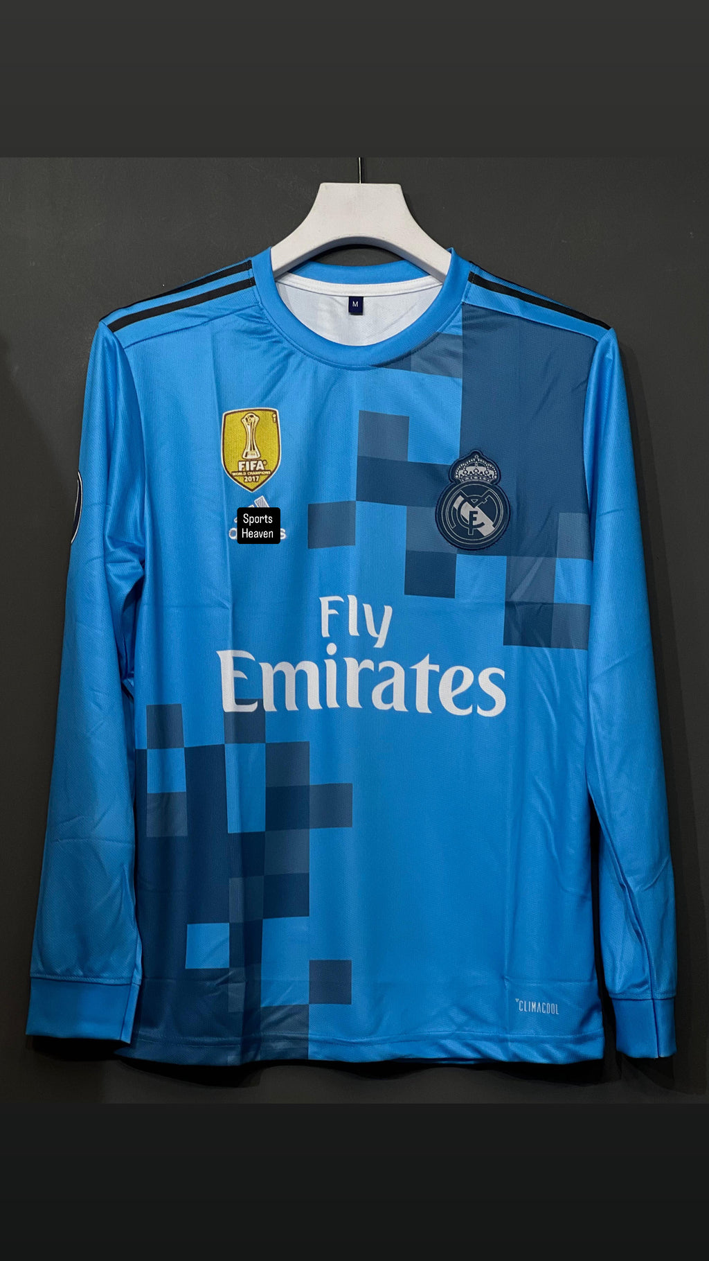 RONALDO REAL MADRID 2017/18 THIRD KIT FULL SLEEV EMBROIDERY