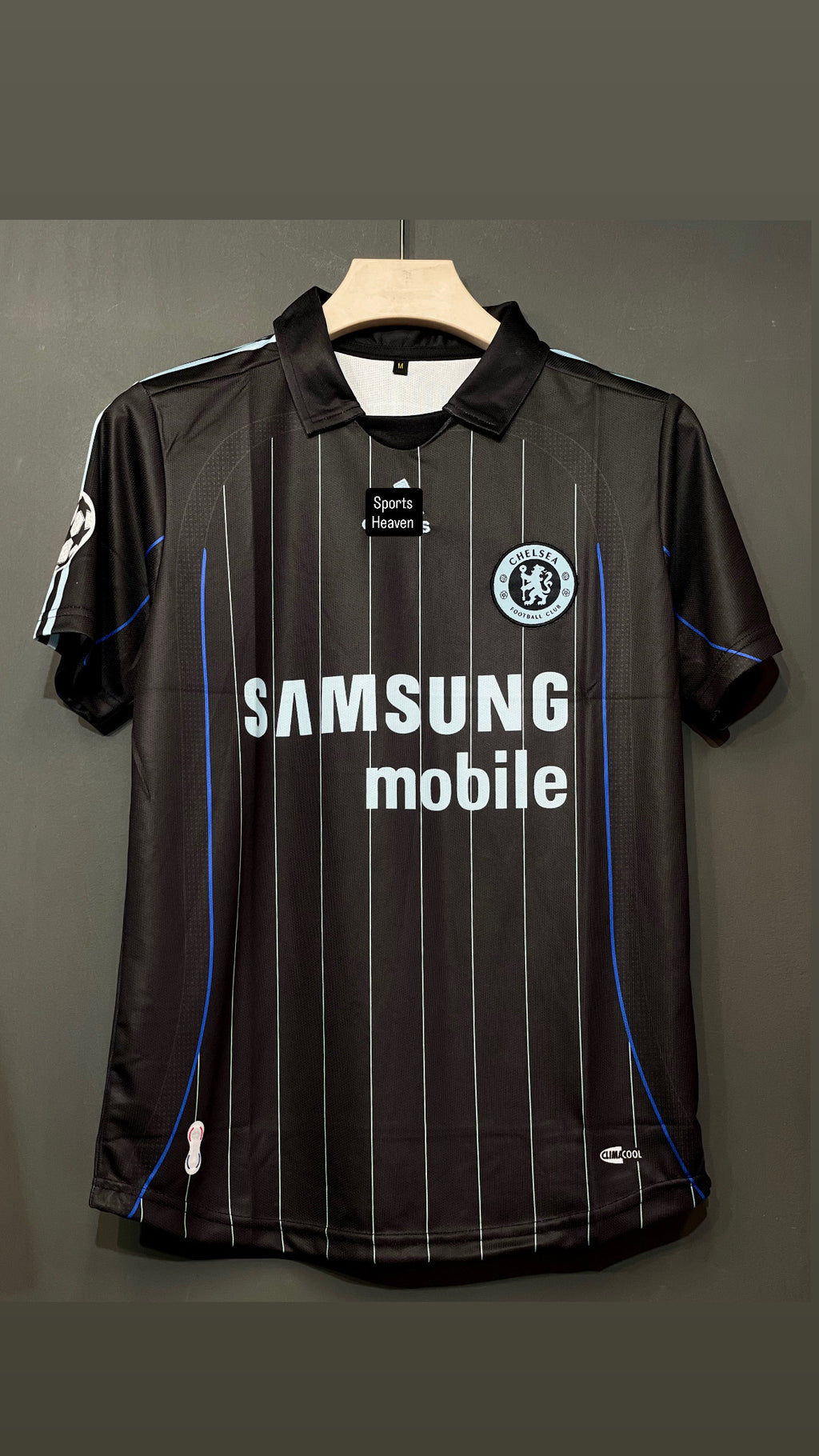 Chelsea drogba 2006/07 Third kit Half sleeve polo embroidery kit