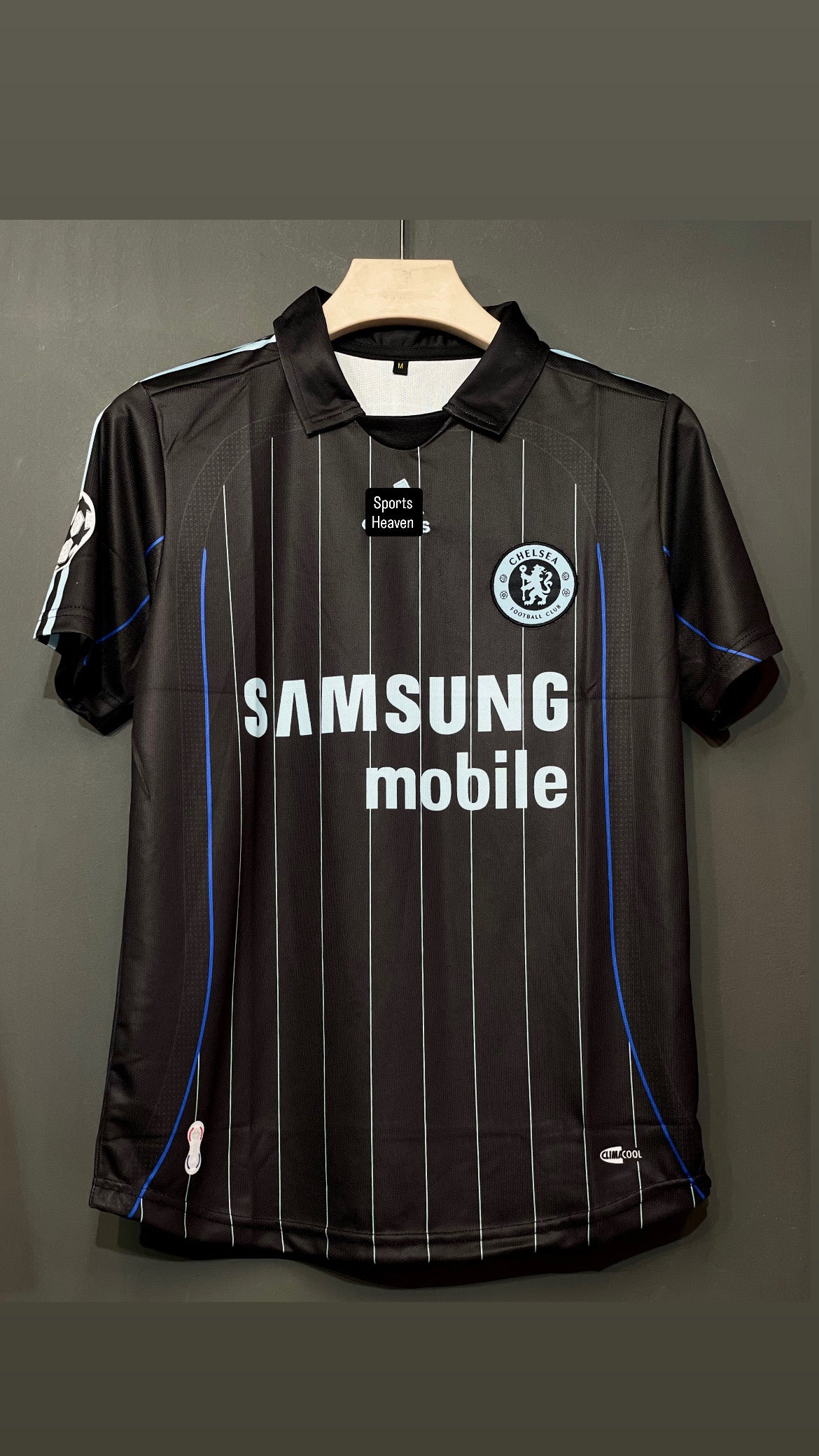 Chelsea drogba 2006/07 Third kit Half sleeve polo embroidery kit