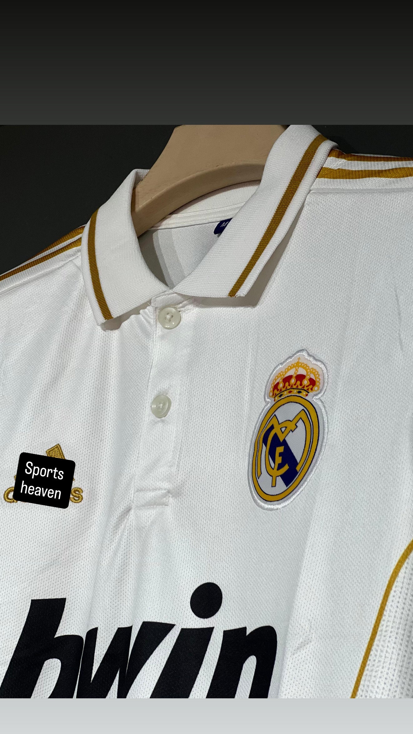 RONALDO 2012  REAL MADRID HOME KIT POLO FULL SLEEV EMBROIDERY