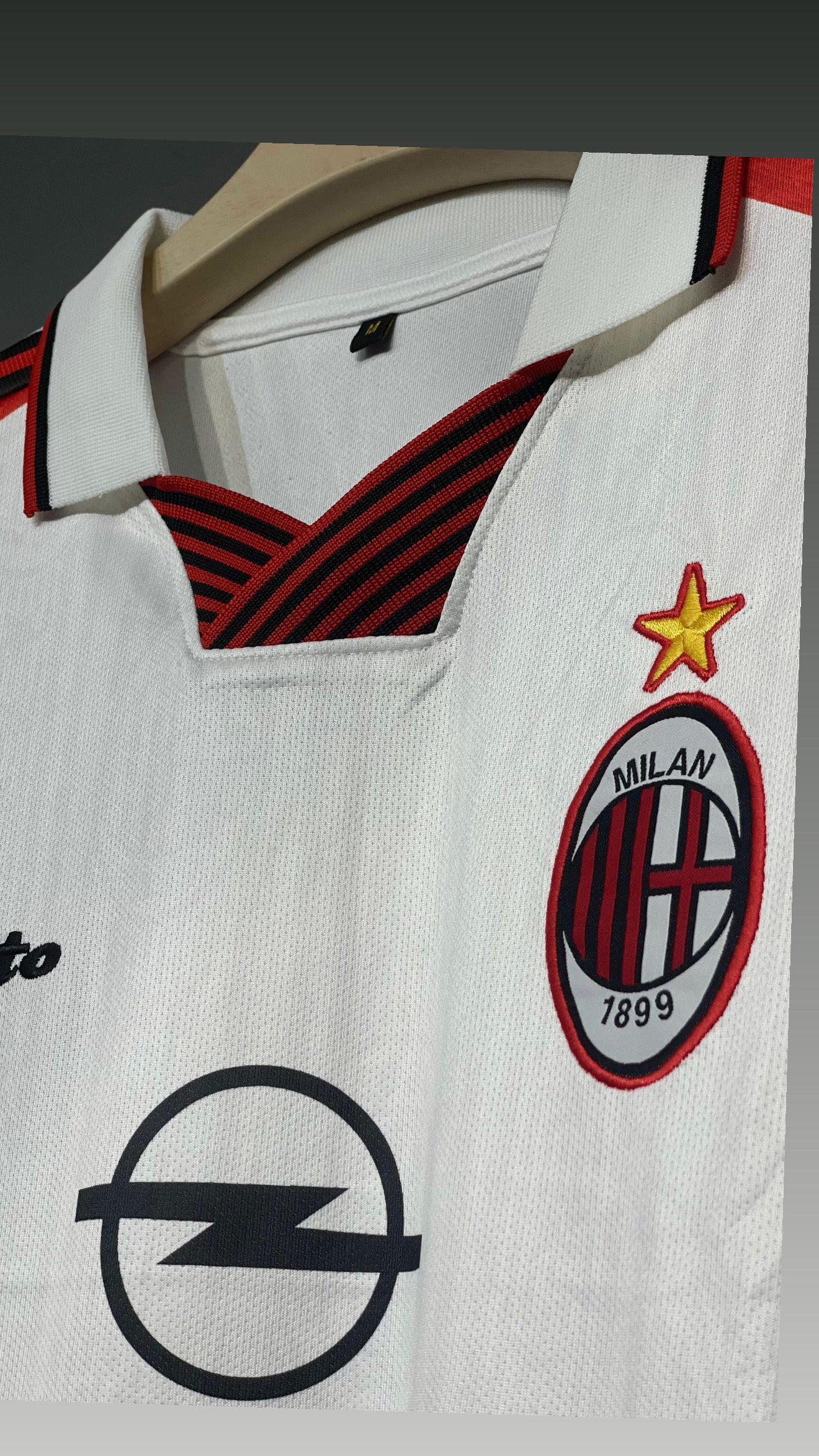 MALDINI AC MILAN POLO FIVE SLEEV AWAY KIT EMBROIDERY