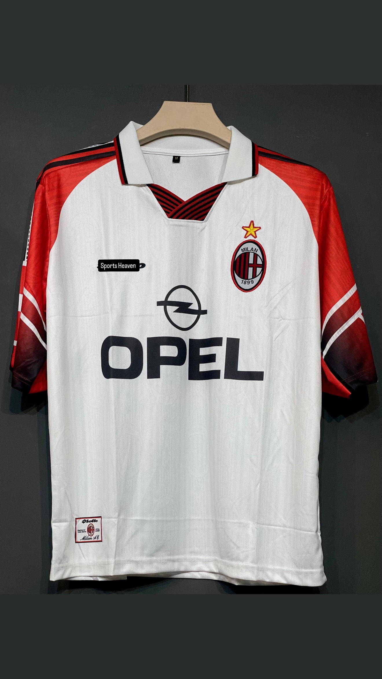 MALDINI AC MILAN POLO FIVE SLEEV AWAY KIT EMBROIDERY