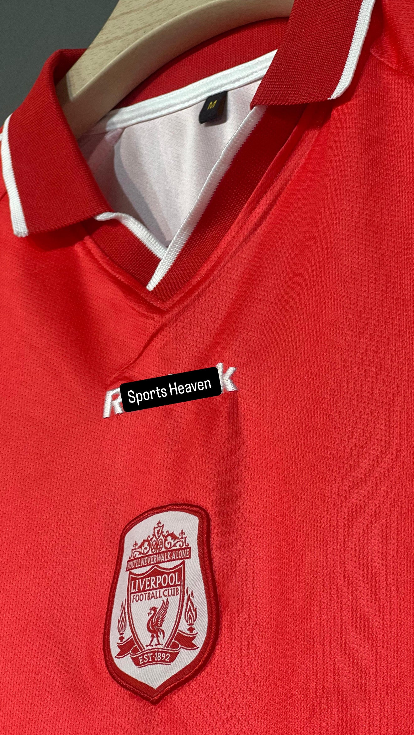 OWEN LIVERPOOL HOME KIT 2002 POLO EMBROIDERY