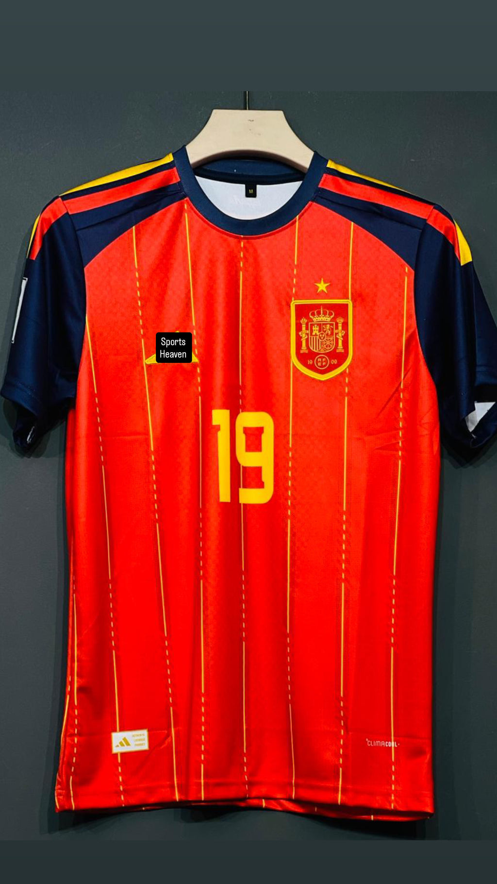 YAMAL SPAIN HOME KIT EMBROIDERY 26 WORLD CUP KIT