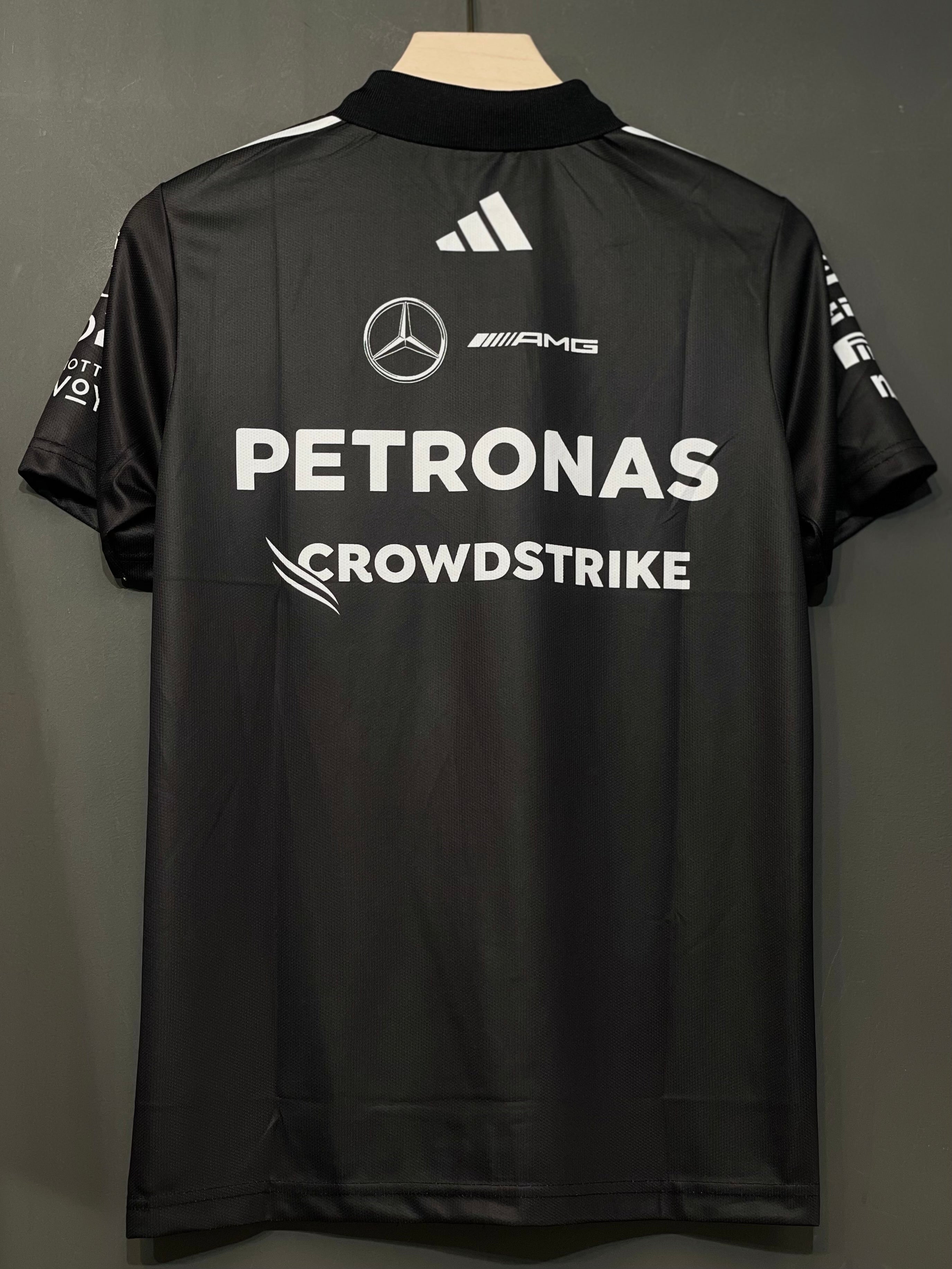 F1 MERCEDES PETRONAS BLACK POLO PREMIUM