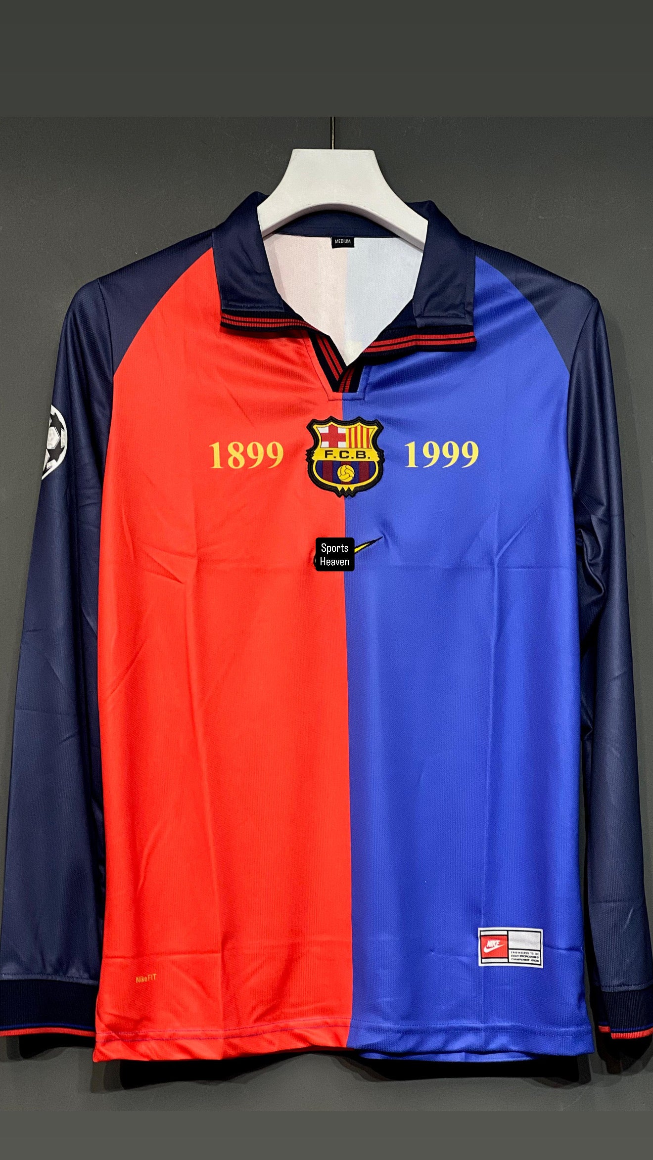 RIVALDO BARCELONA SPECIAL KIT POLO FULL SLEEV EMBROIDERY