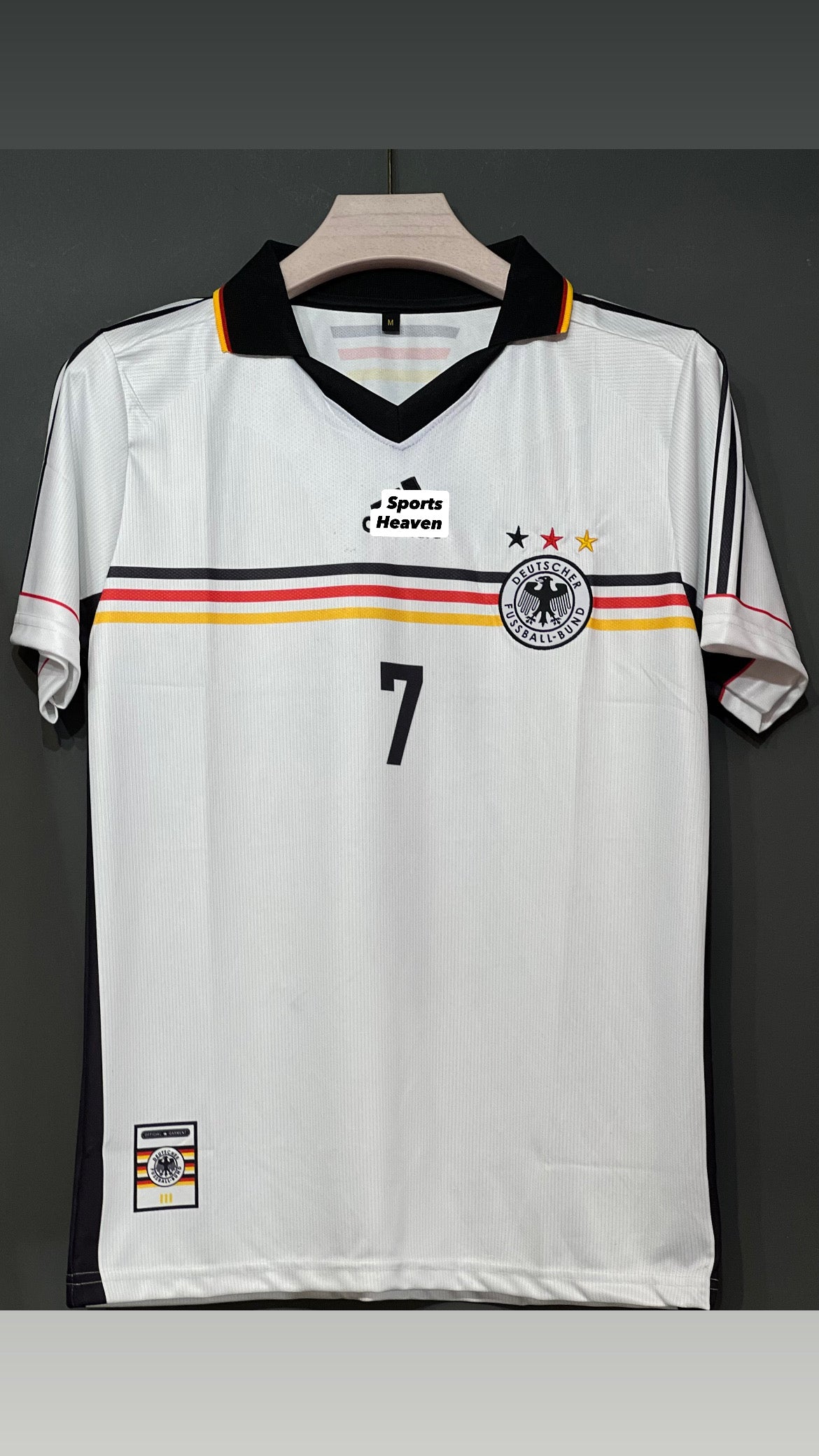 GERMANY 1998 HOME KIT MOLLER POLO EMBROIDERY PREMIUM