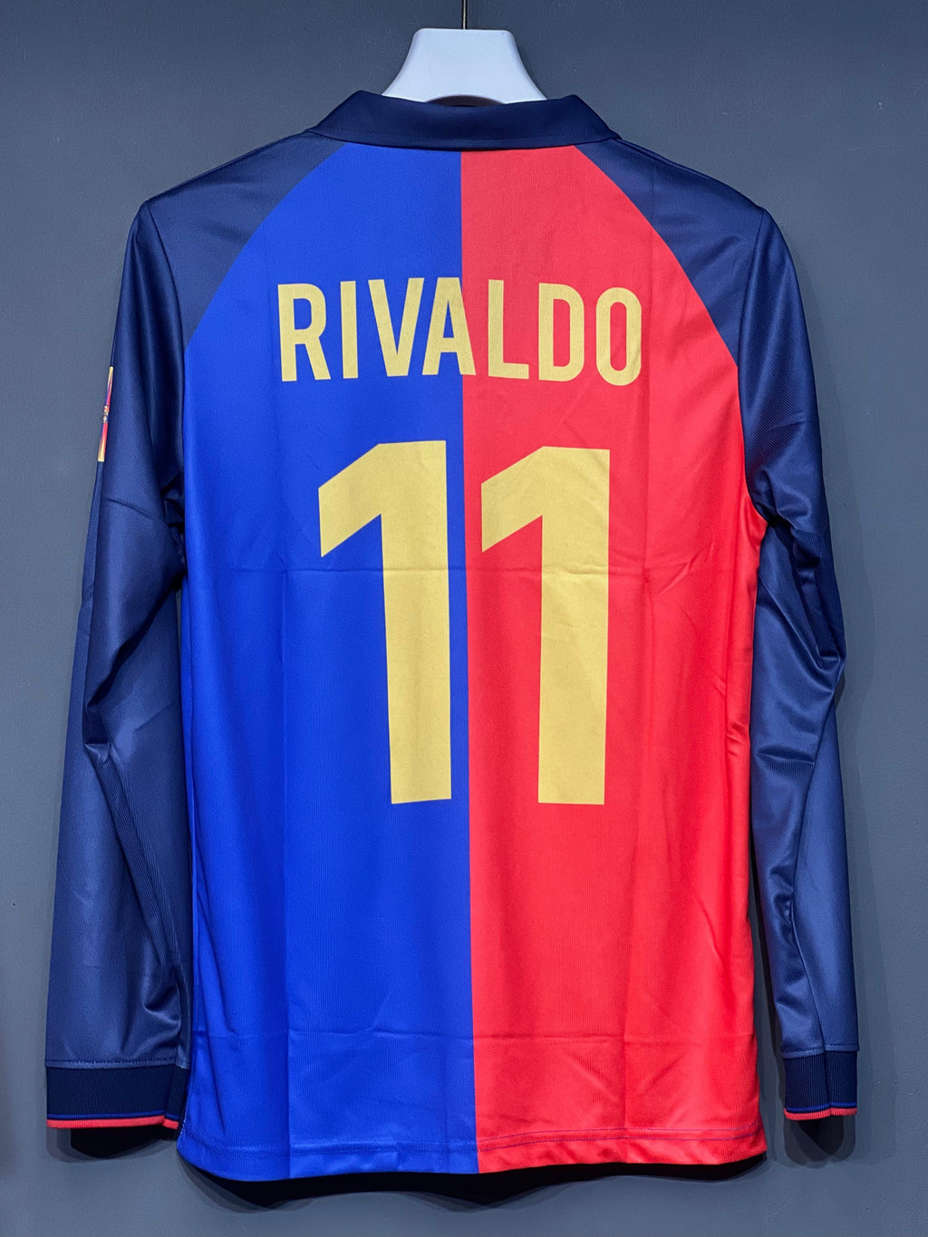 RIVALDO BARCELONA SPECIAL KIT POLO FULL SLEEV EMBROIDERY