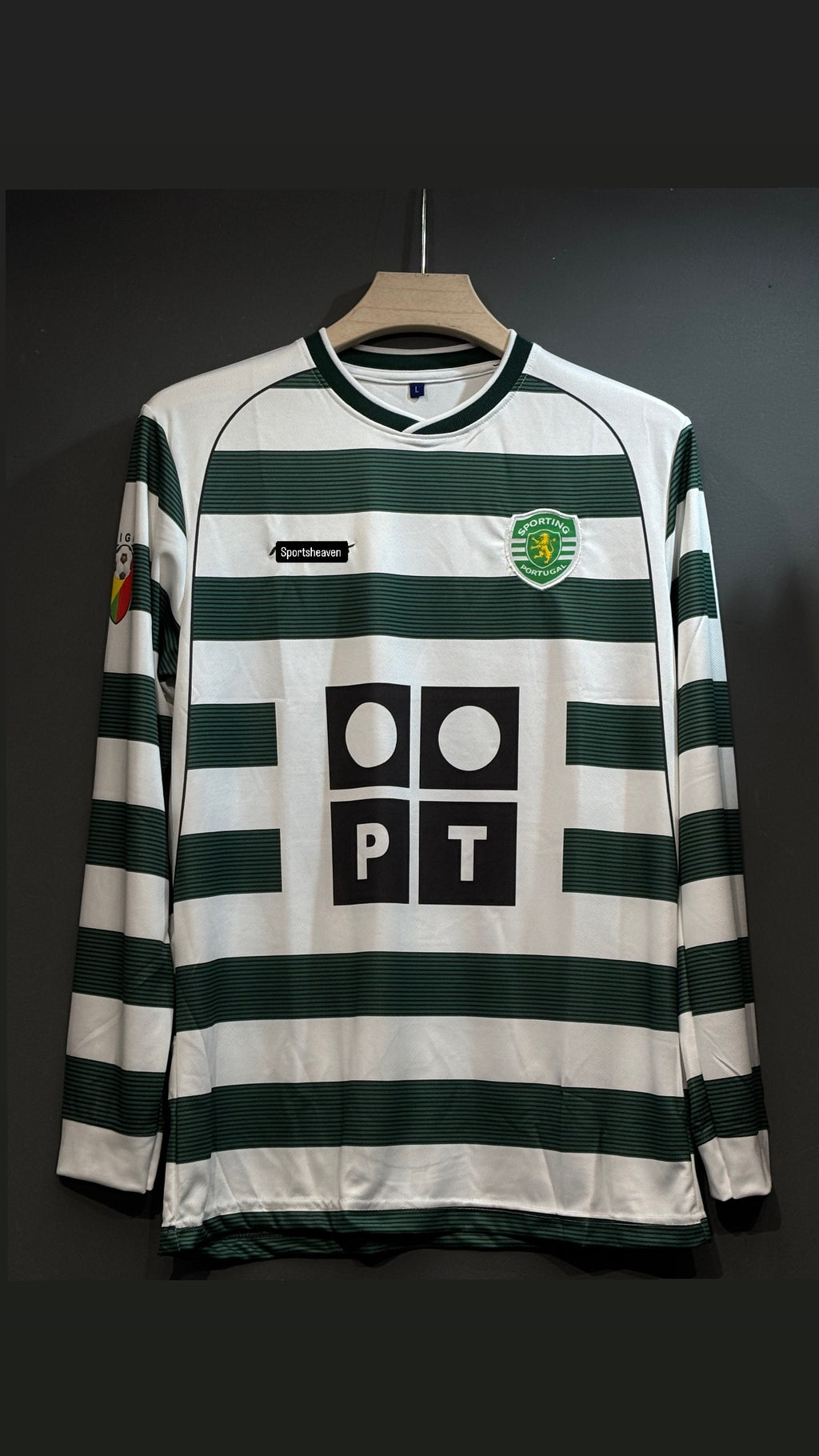 RONALDO SPORTING HOME  KIT FULL SLEEV EMBROIDERY