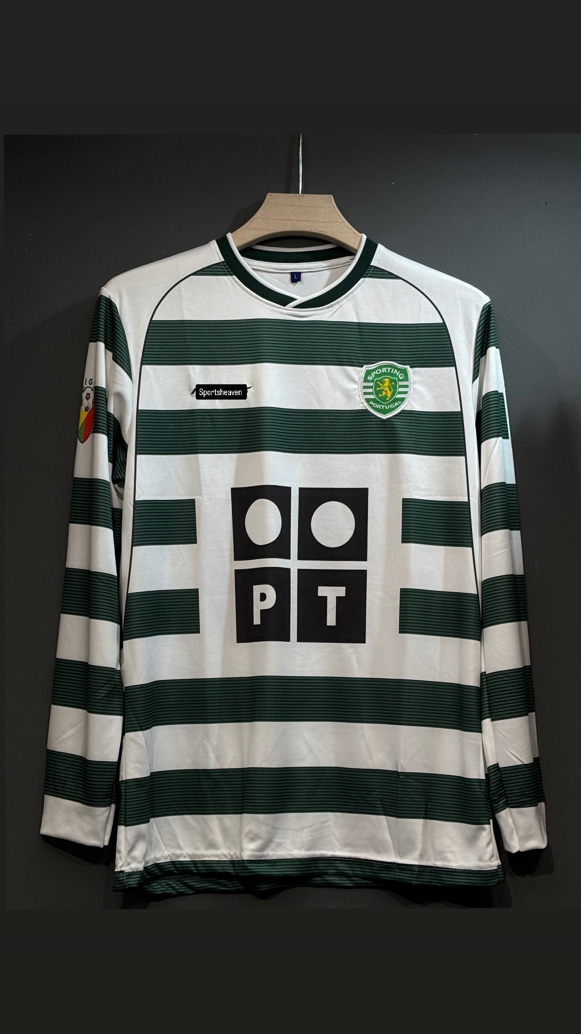 RONALDO SPORTING HOME  KIT FULL SLEEV EMBROIDERY