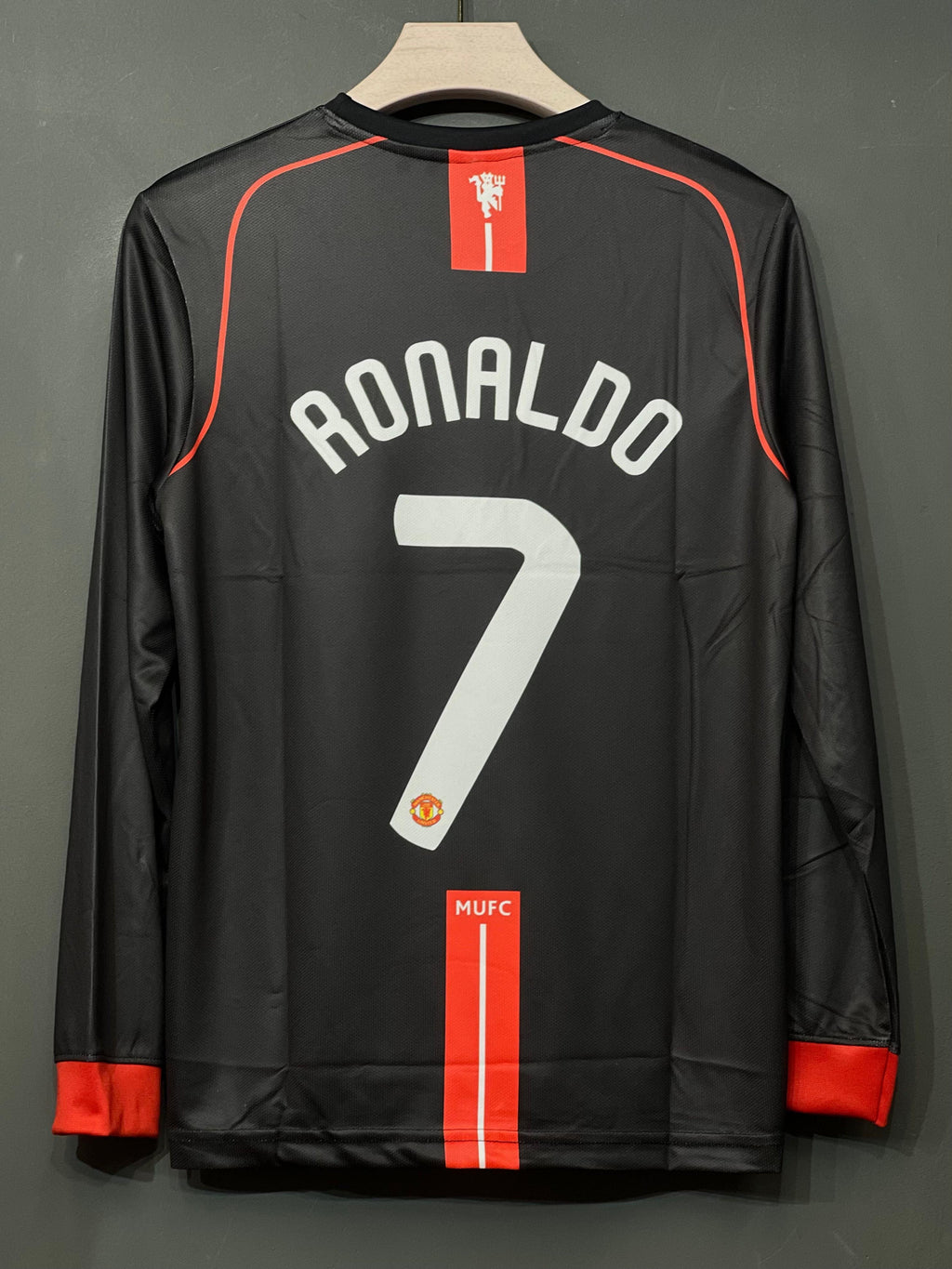 RONALDO UNITED 2008 AWAY KIT FULL SLEEV EMBROIDERY