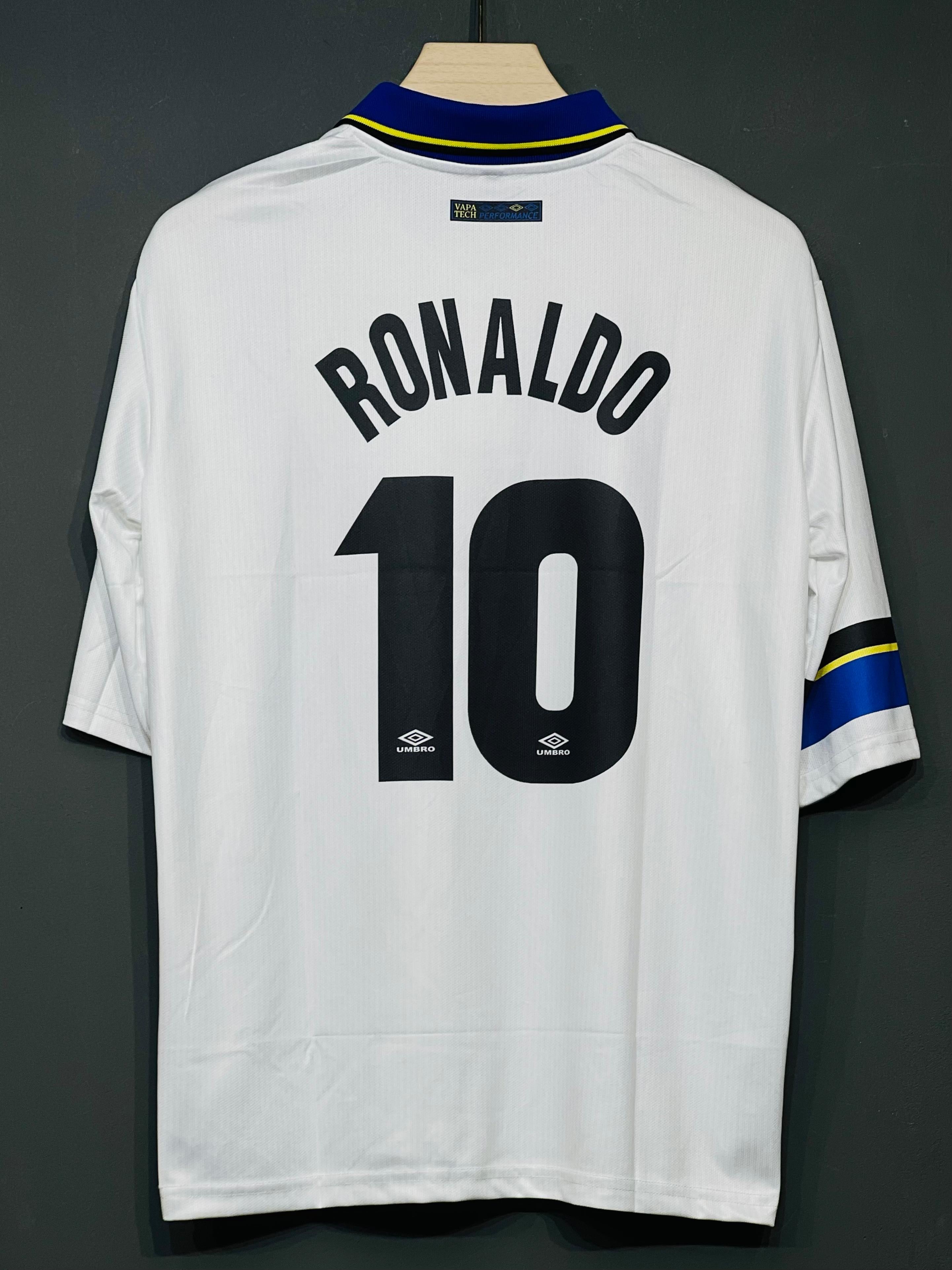 RONALDO INTER MILAN POLO AWAY KIT FIVE SLEEV EMBROIDERY