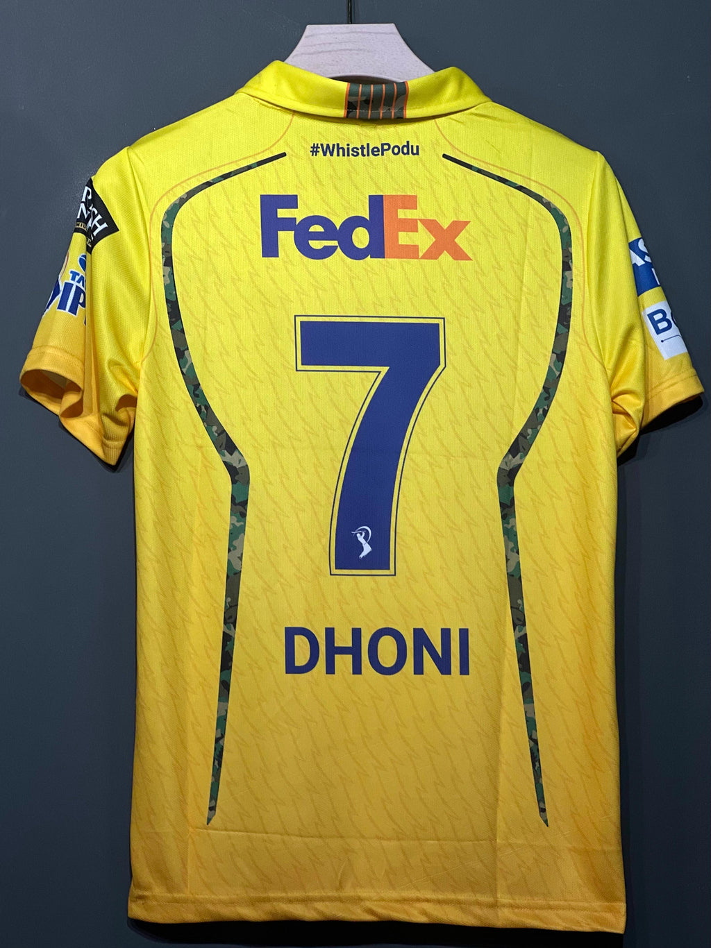 DHONI CHENNAI 2026 IPL KIT POLO EMBROIDERY