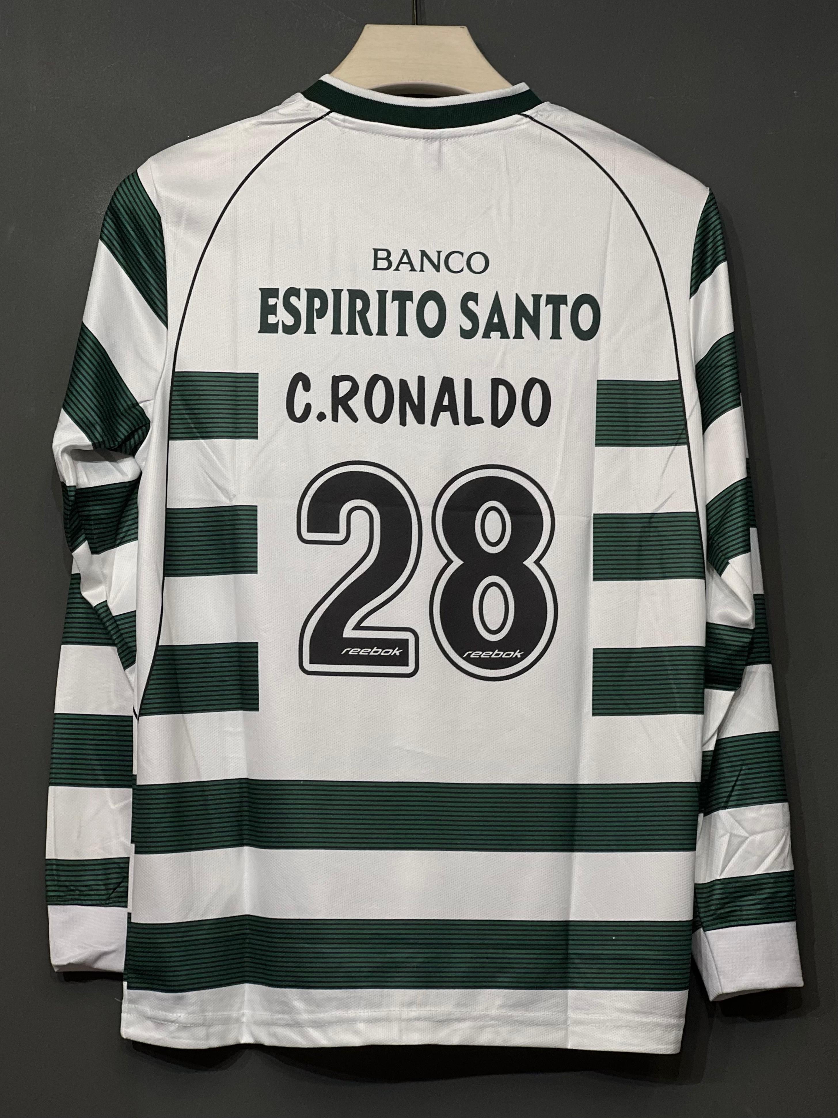 RONALDO SPORTING HOME  KIT FULL SLEEV EMBROIDERY