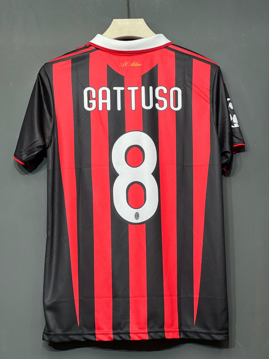 GATTUSO AC MILAN HOME KIT POLO EMBROIDERY