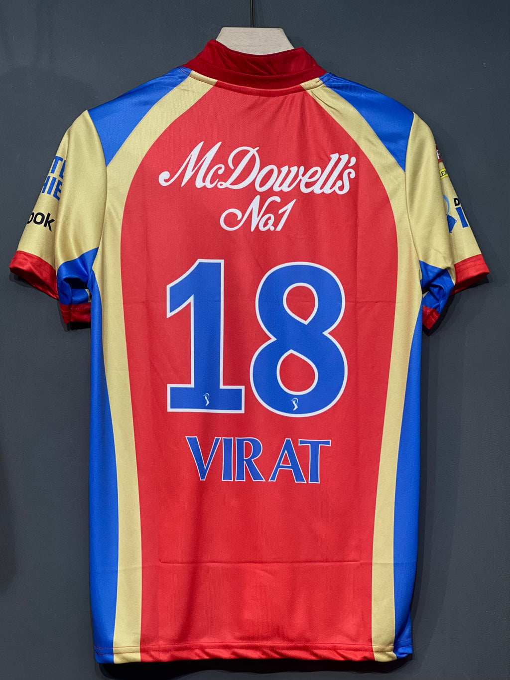 VIRAT RCB 2011 HOME KIT HALF SLEEV EMBROIDERY