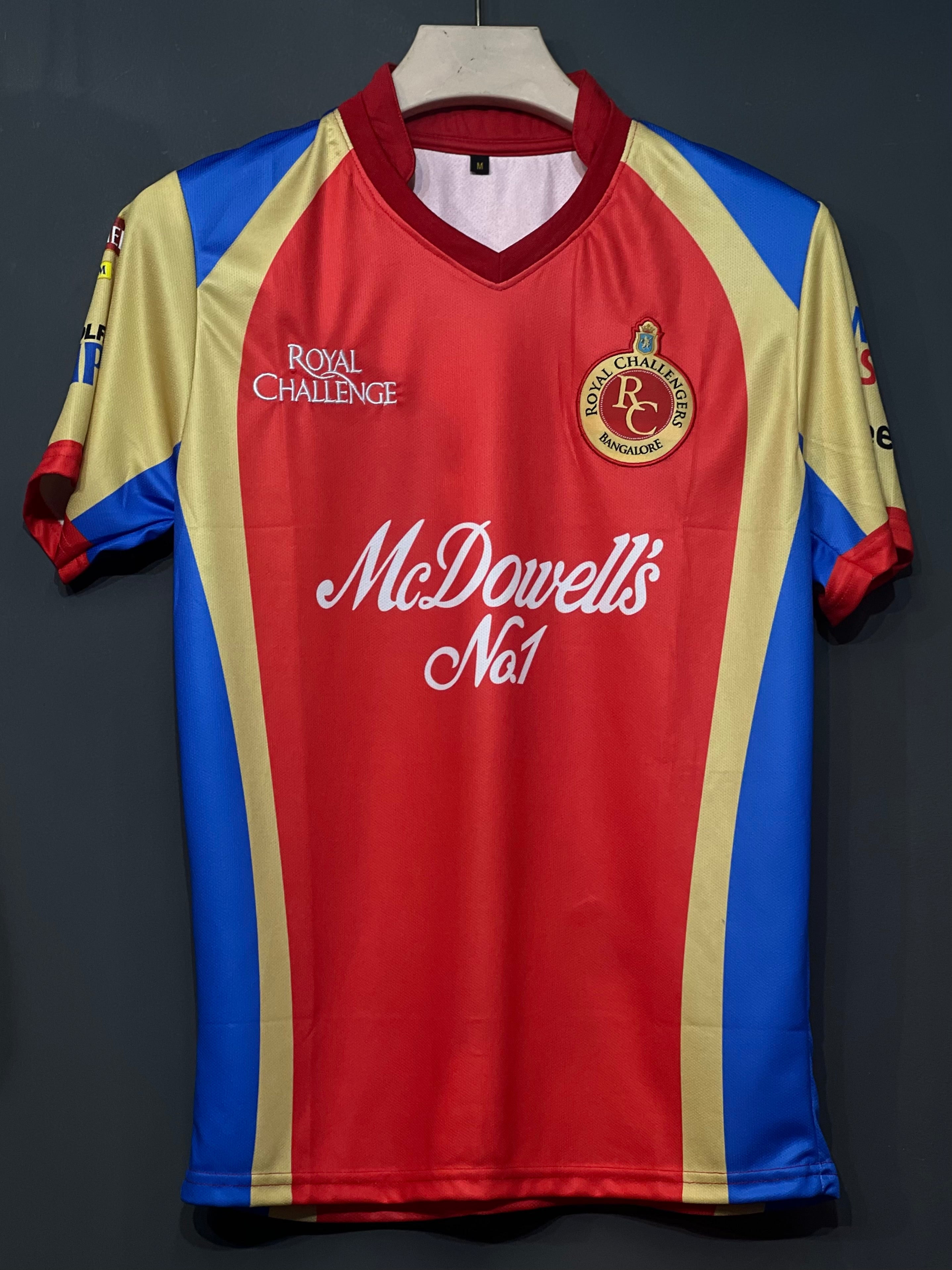 AB RCB 2011 HOME KIT HALF SLEEV EMBROIDERY