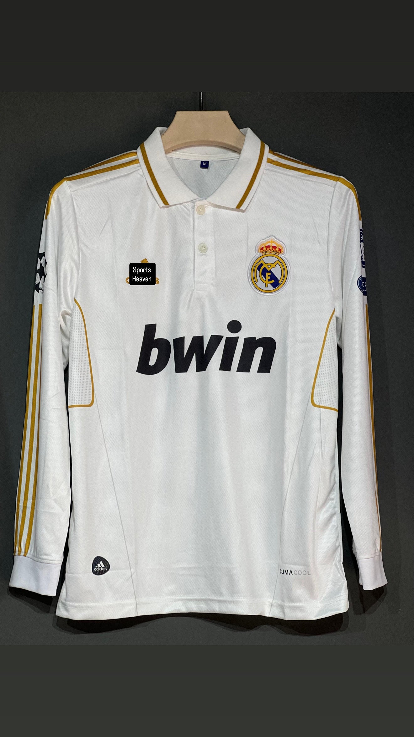 RONALDO 2012  REAL MADRID HOME KIT POLO FULL SLEEV EMBROIDERY