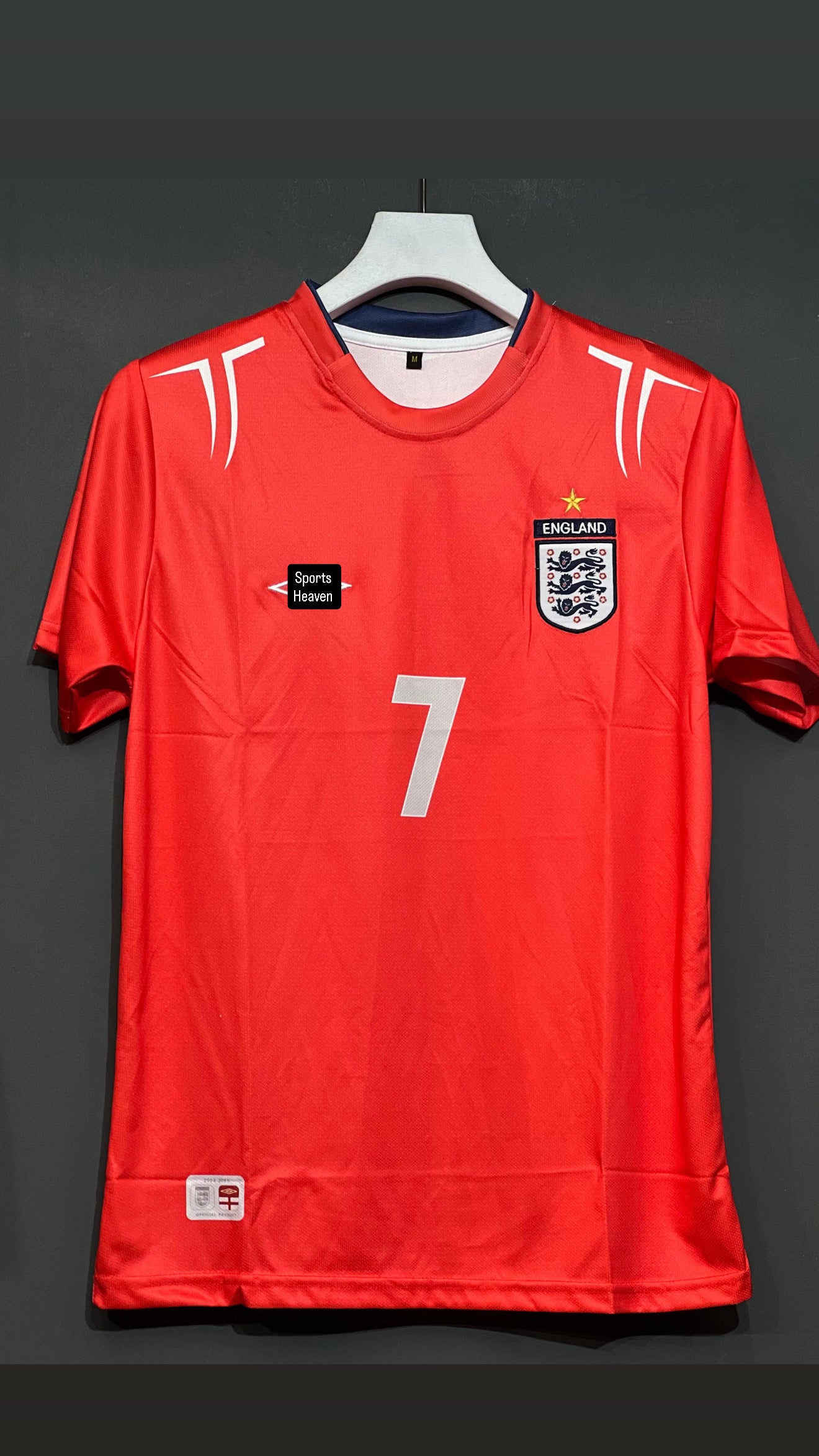 BECKHAM ENGLAND AWAY KIT EMBROIDERY